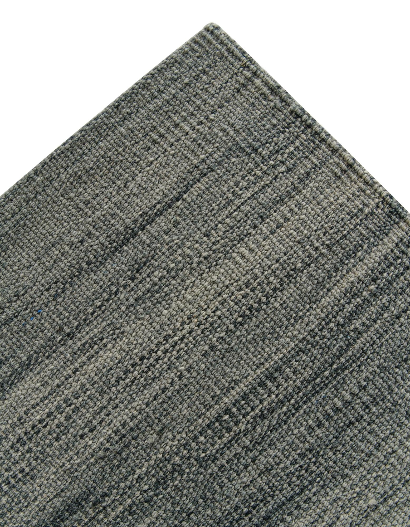 6' 9 x 9' 3 Hand Woven Kilim Modern Wool Rug