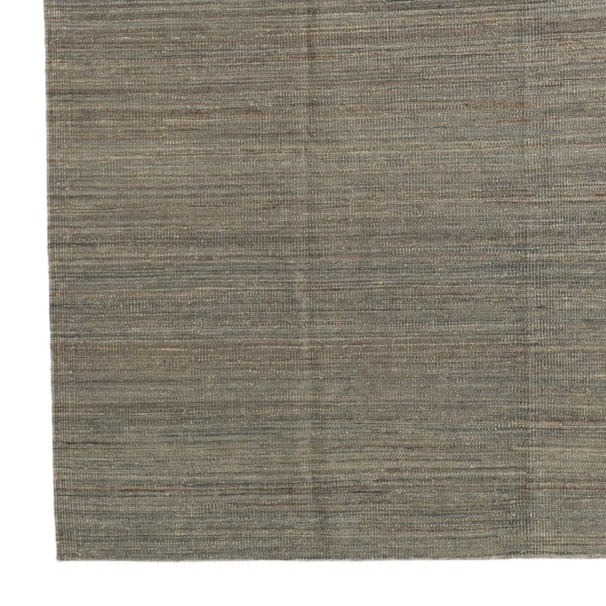 6' 9 x 9' 6 Hand Woven Kilim Modern Wool Rug