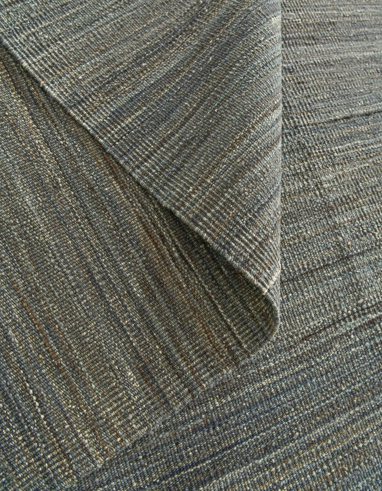 6' 9 x 9' 6 Hand Woven Kilim Modern Wool Rug