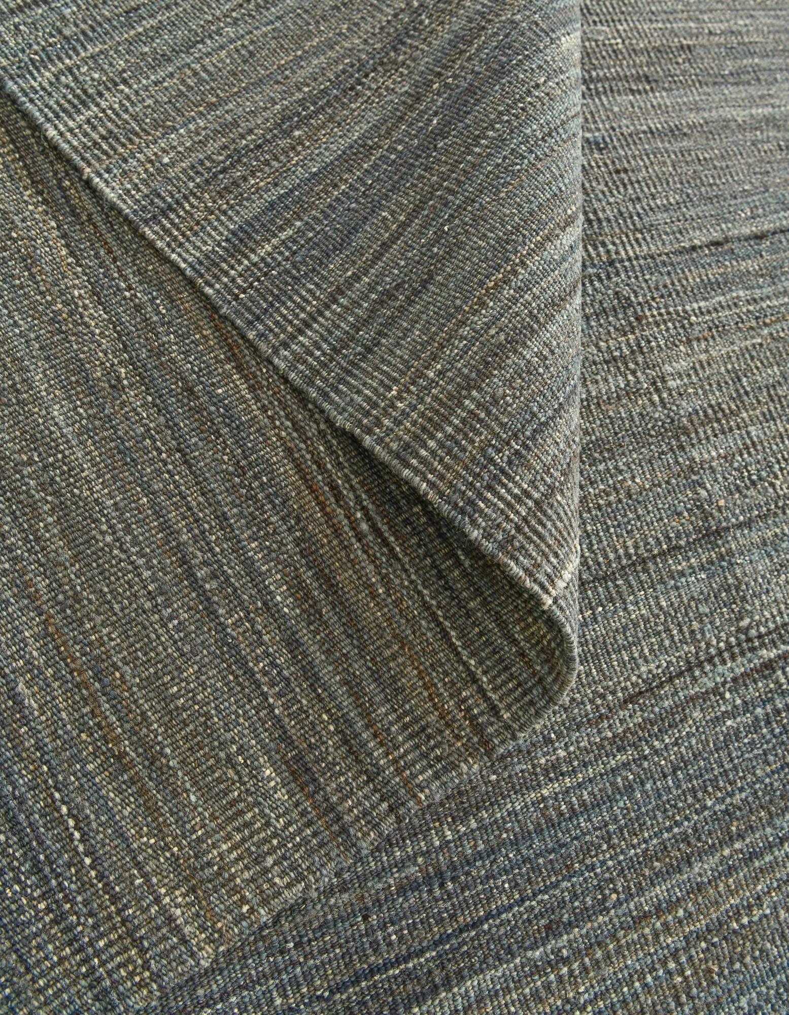 6' 9 x 9' 6 Hand Woven Kilim Modern Wool Rug