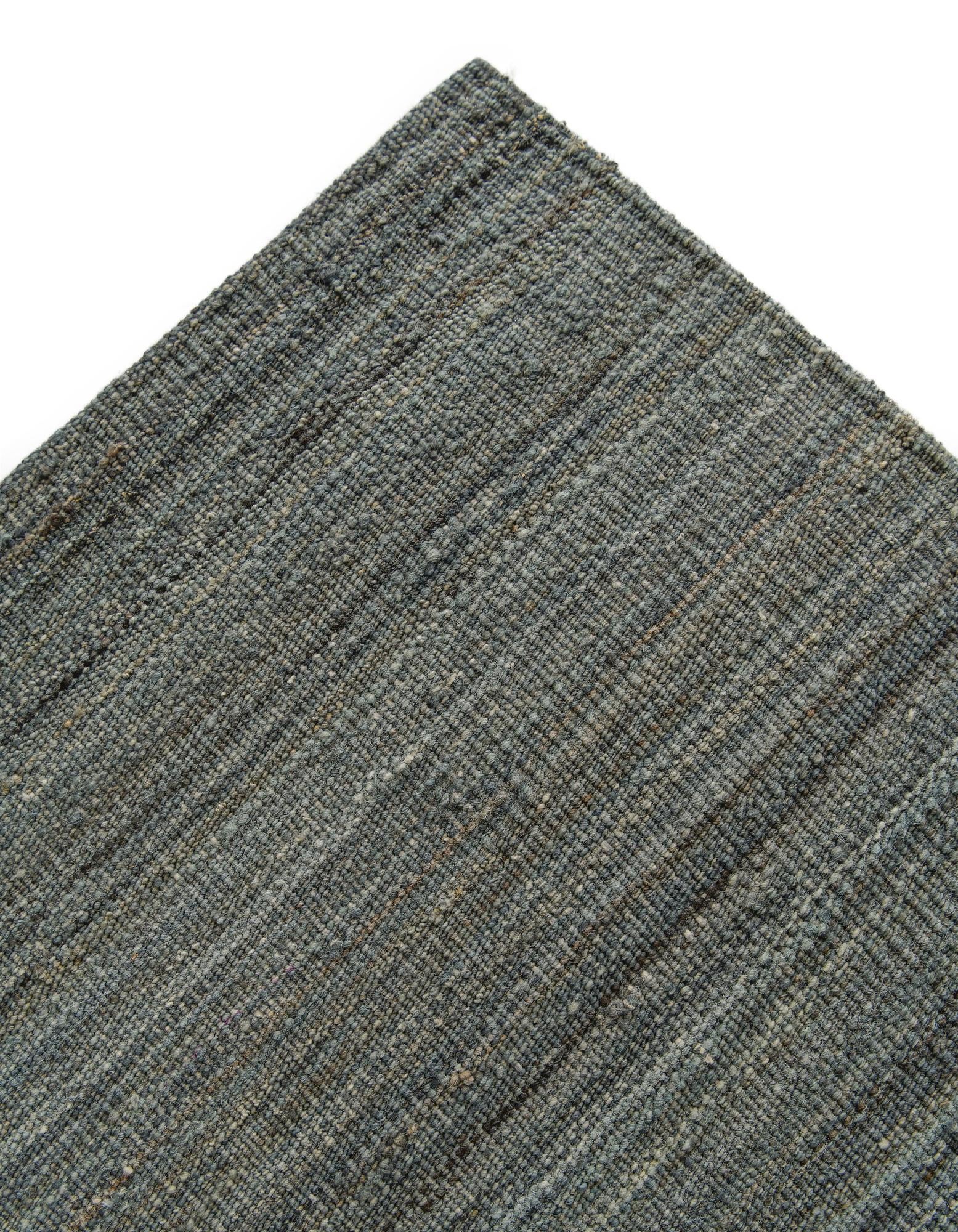 6' 9 x 9' 6 Hand Woven Kilim Modern Wool Rug