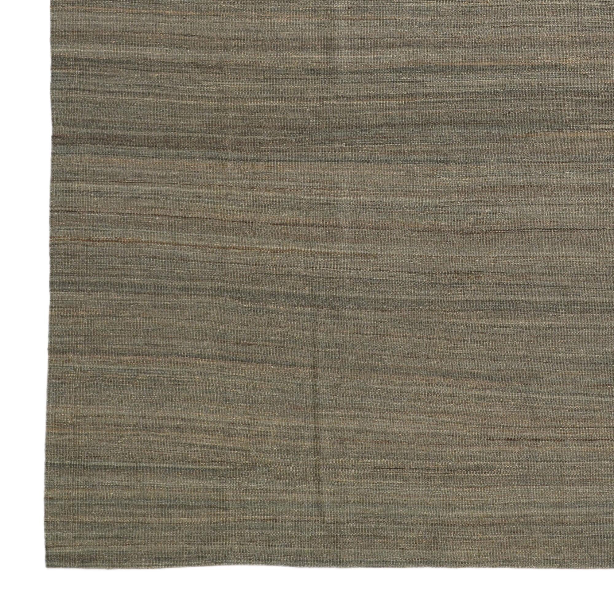 8' 4 x 11' 3 Hand Woven Kilim Modern Wool Rug