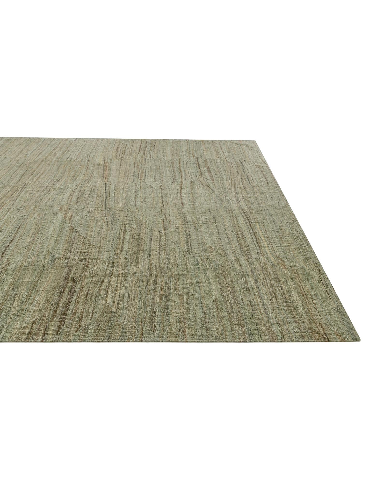 9' 5 x 12' 5 Hand Woven Kilim Modern Wool Rug