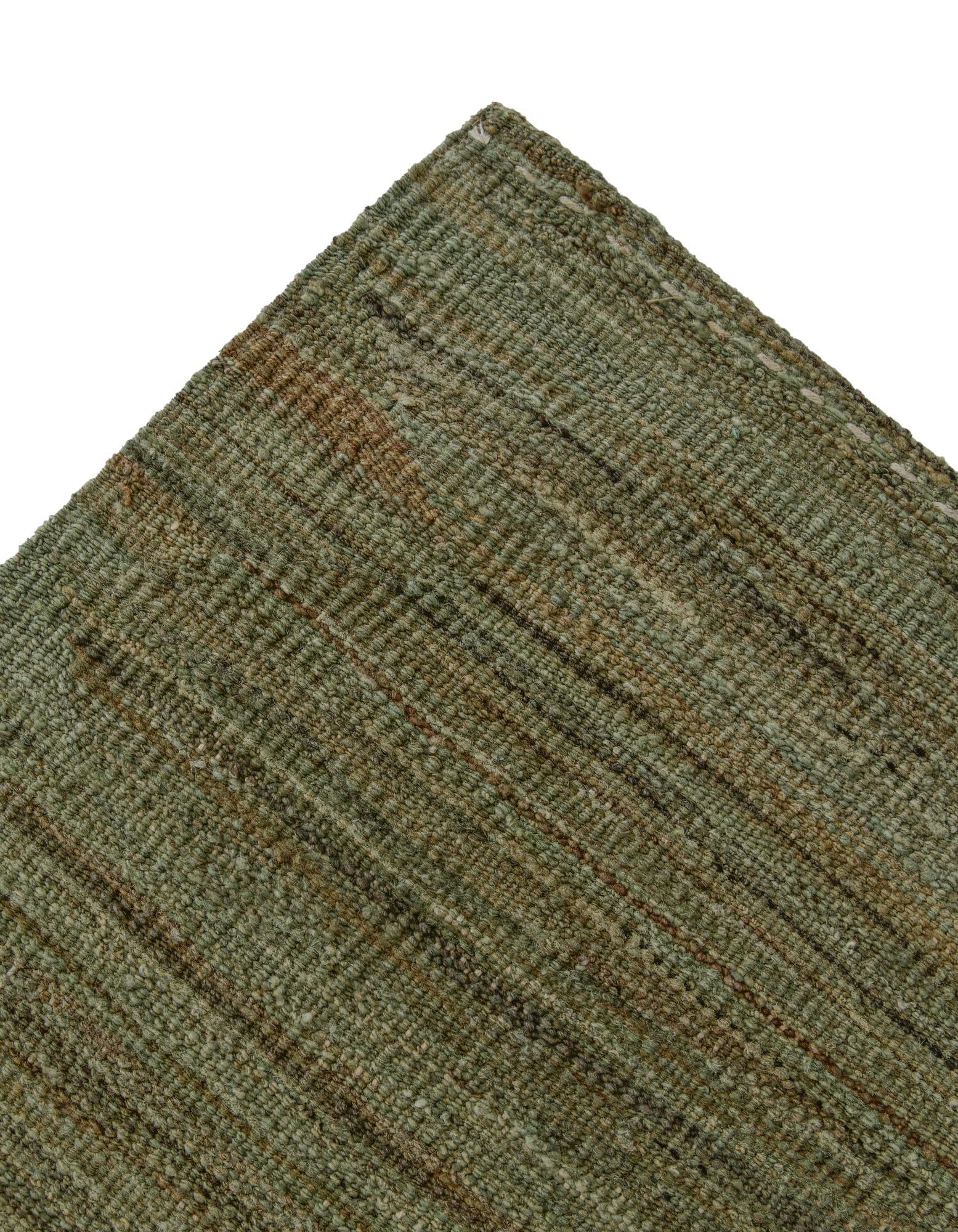 9' 5 x 12' 5 Hand Woven Kilim Modern Wool Rug