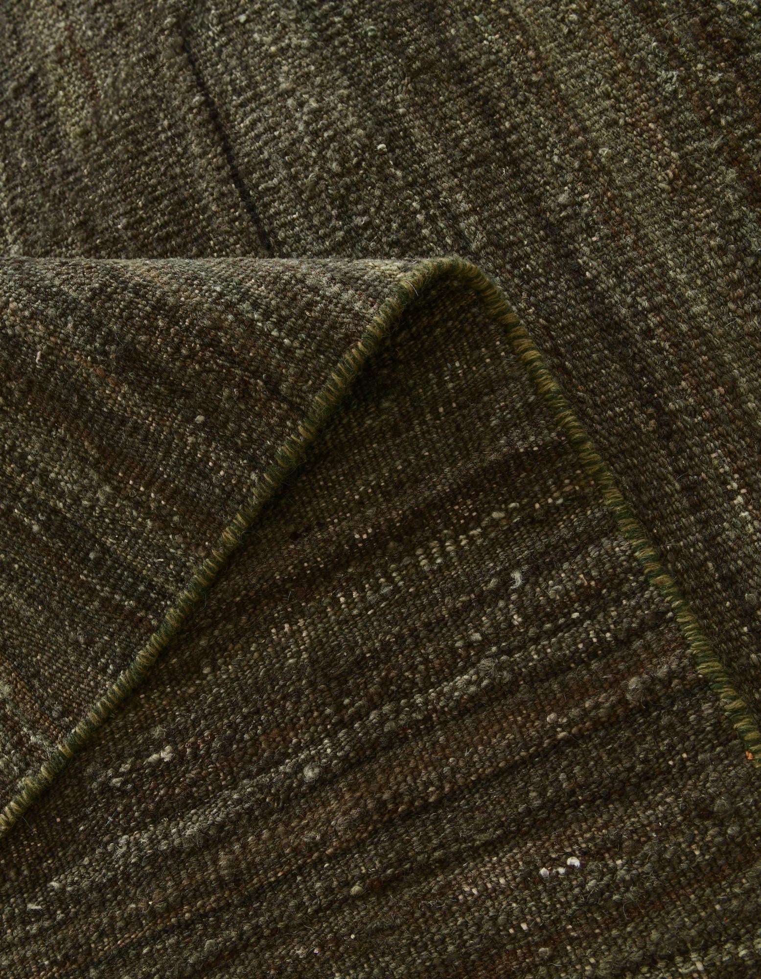 10' 5 x 12' 10 Hand Woven Kilim Modern Wool Rug
