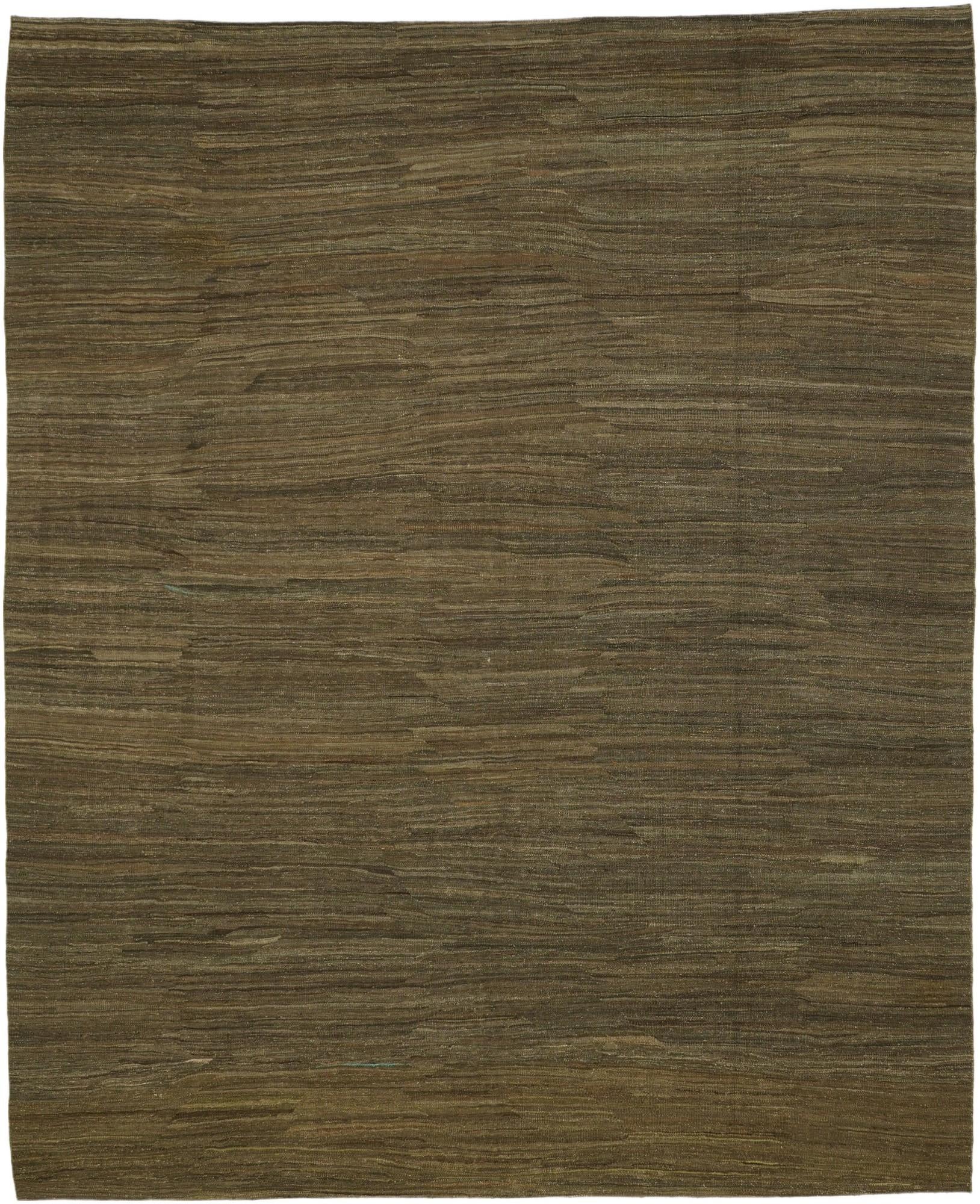 10' 5 x 12' 10 Hand Woven Kilim Modern Wool Rug