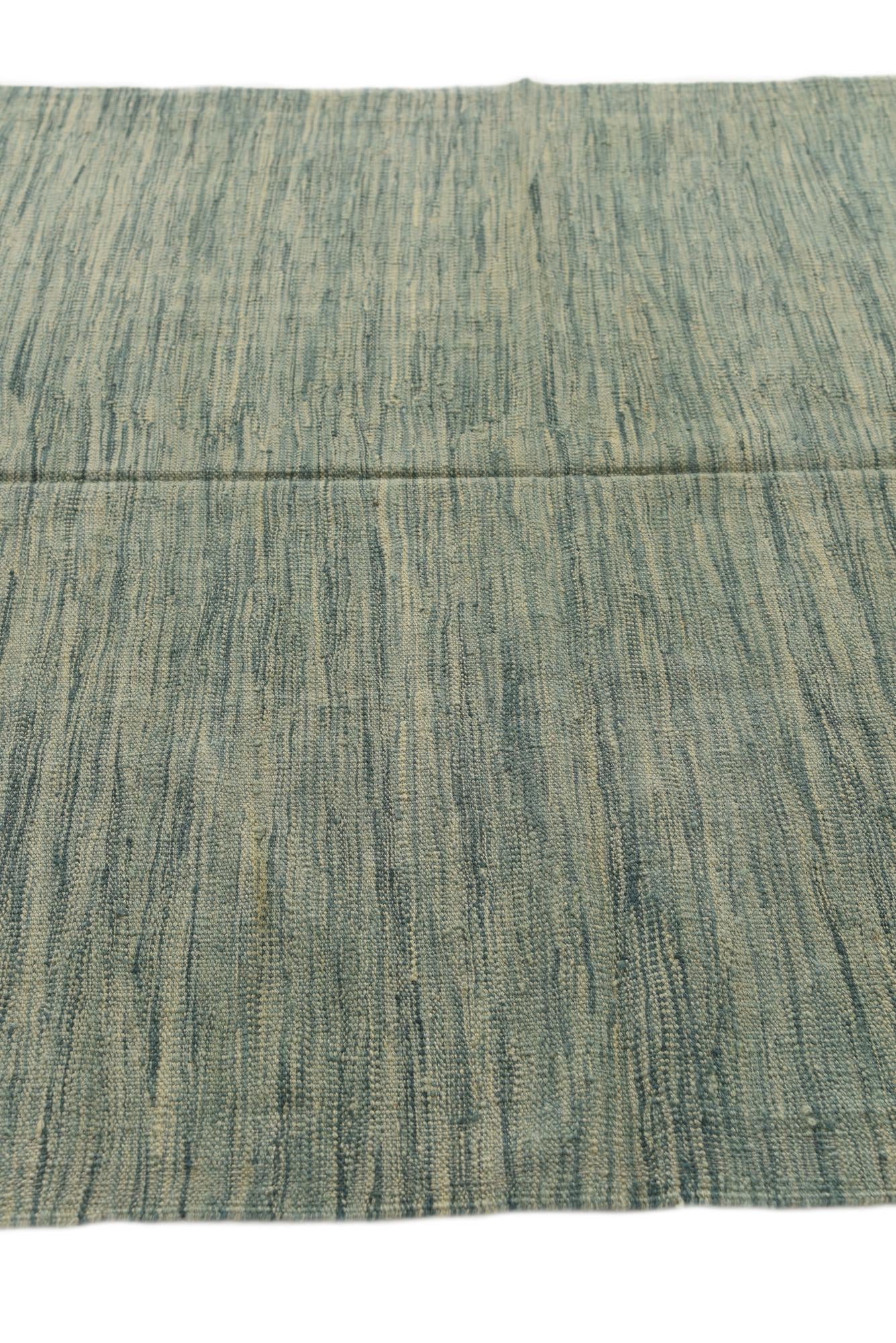 4' 9 x 6' 6 Hand Woven Kilim Modern Wool Rug