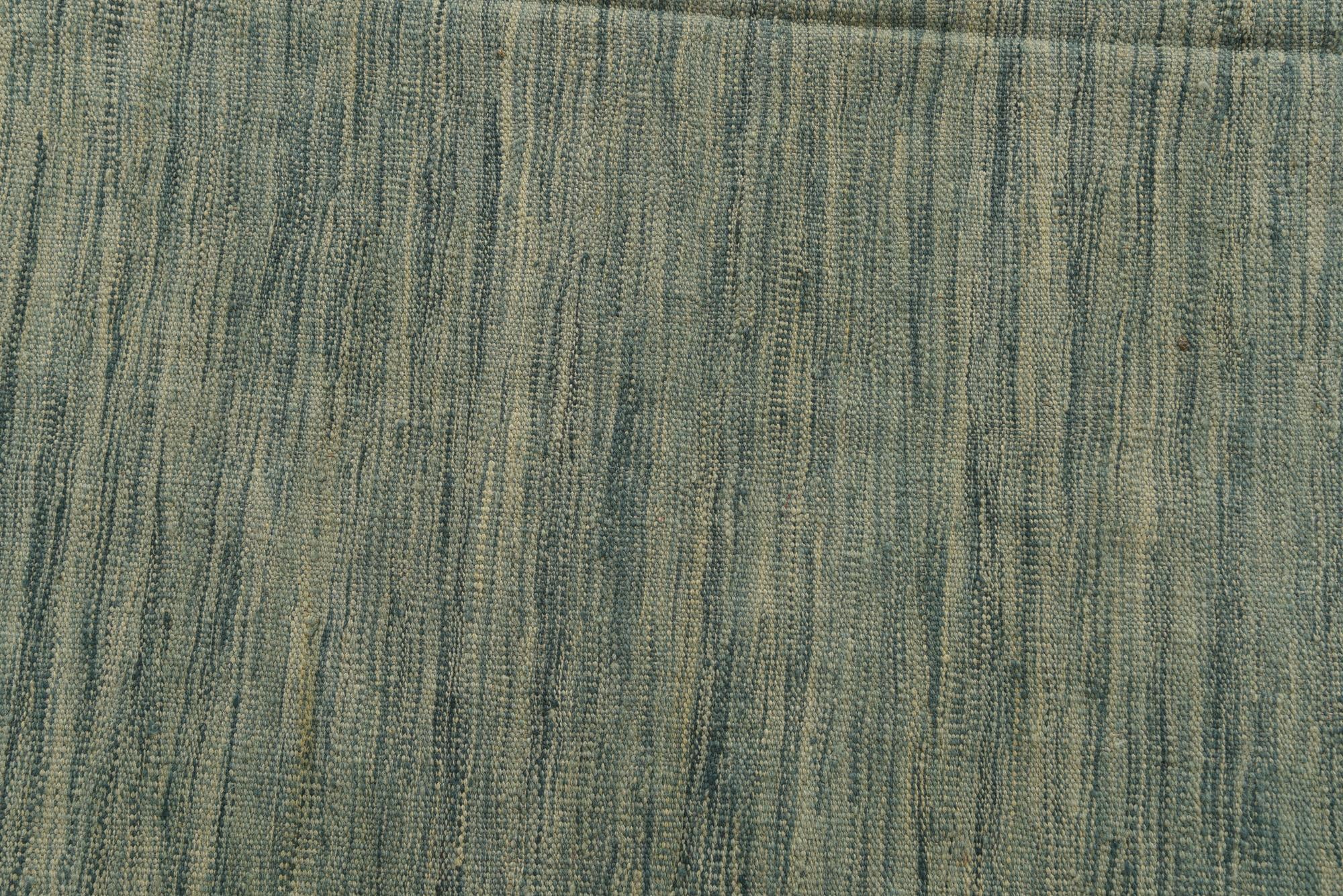 4' 9 x 6' 6 Hand Woven Kilim Modern Wool Rug