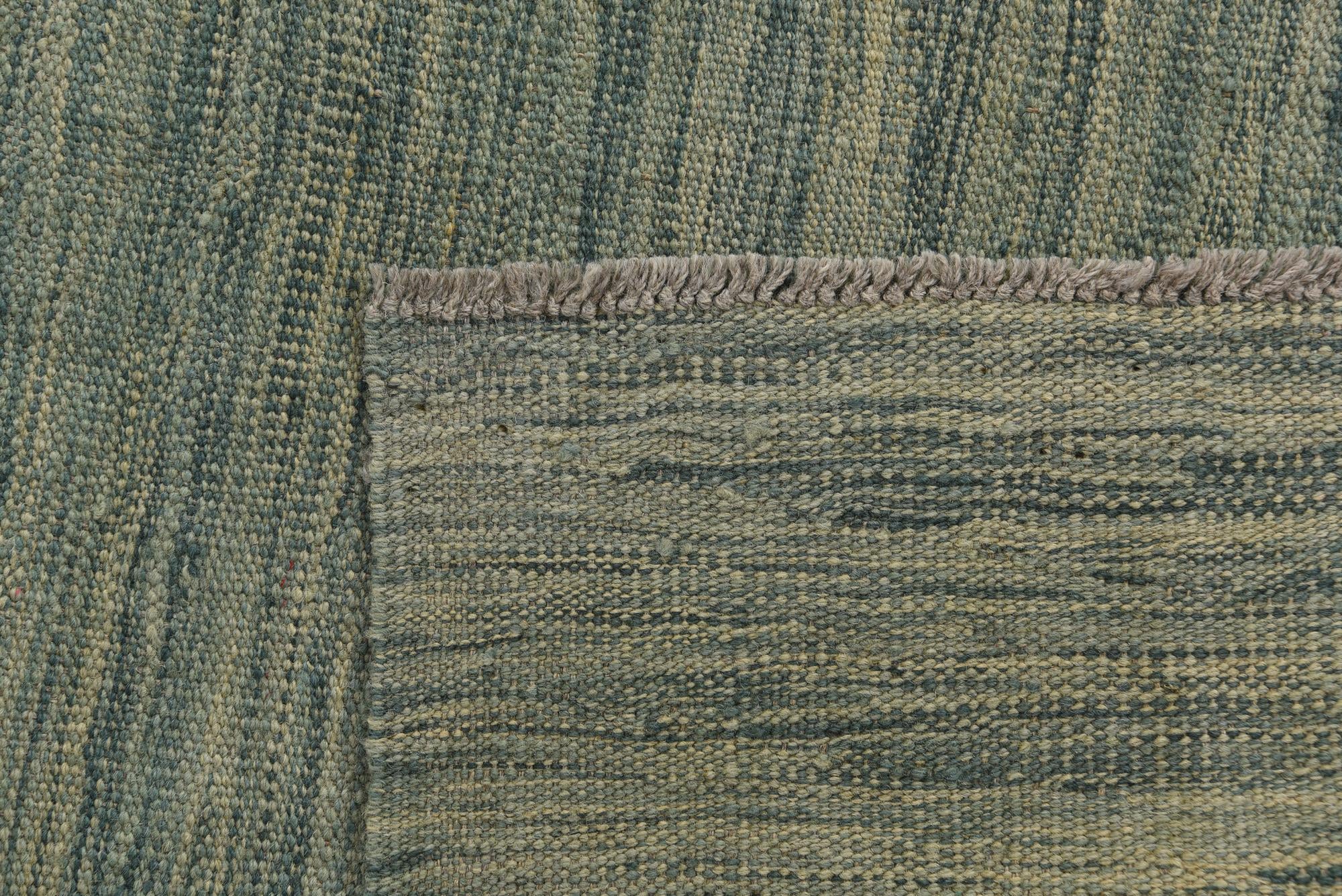 4' 9 x 6' 6 Hand Woven Kilim Modern Wool Rug