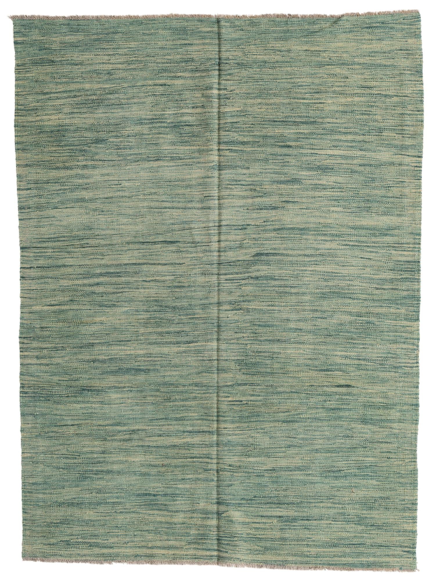 4' 9 x 6' 6 Hand Woven Kilim Modern Wool Rug