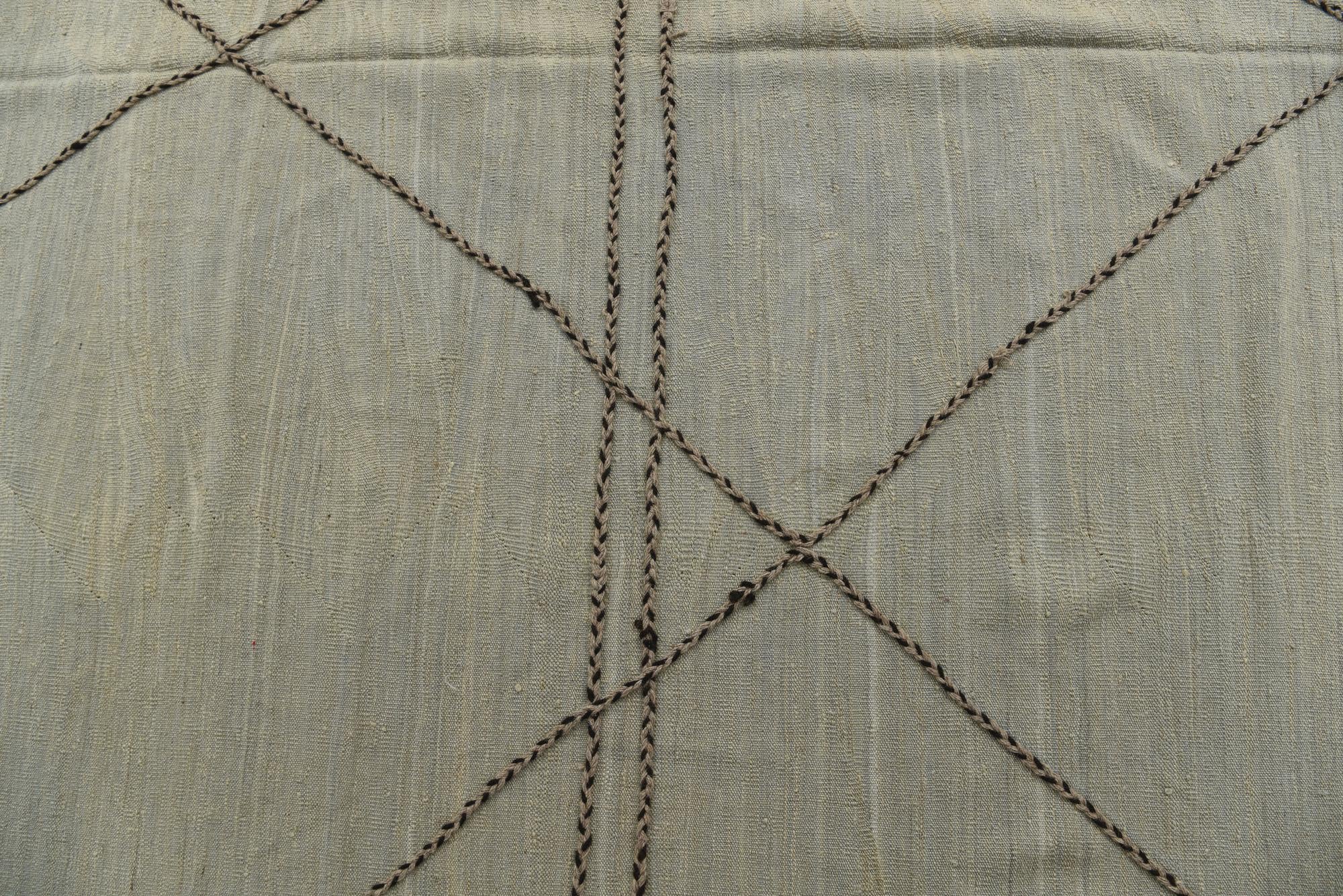 8' 4 x 9' 9 Hand Woven Kilim Modern Wool Rug