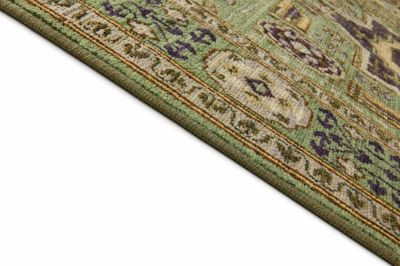 100cm x 145cm Hand Knotted Mamluk Ziegler Rug