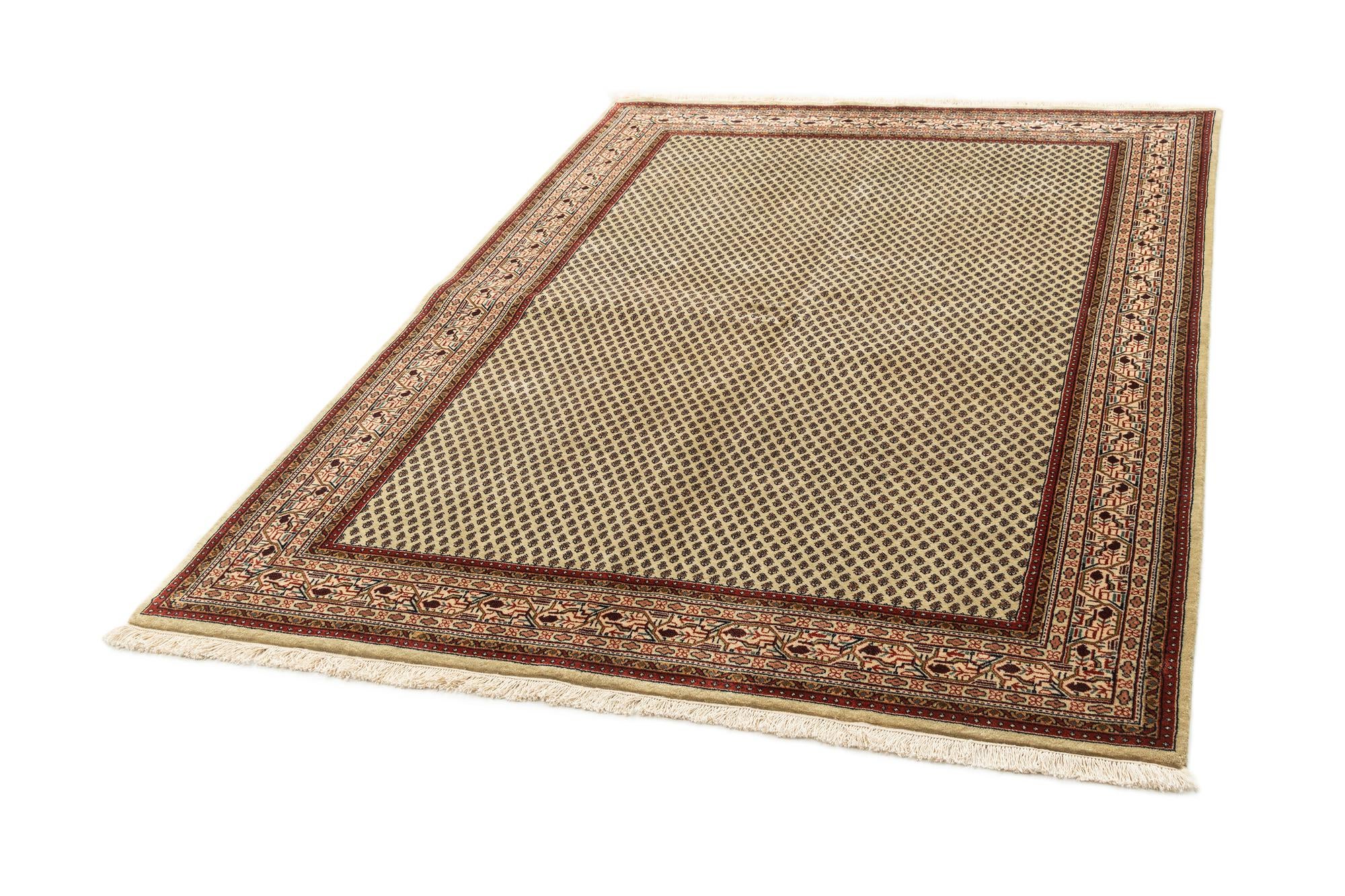 5' 7 x 8' 2 Hand Knotted Mir Oriental Wool Rug