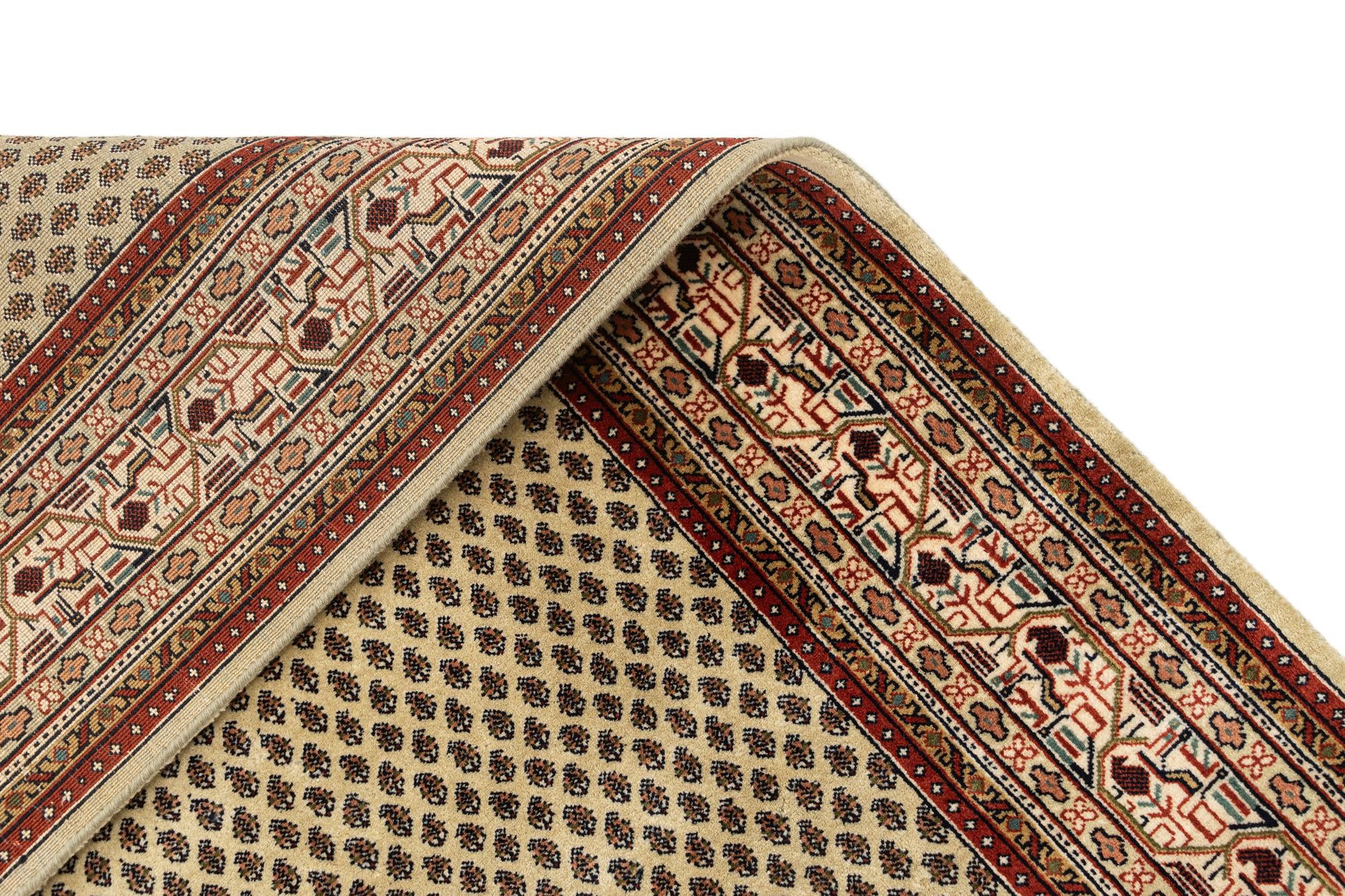 5' 7 x 8' 2 Hand Knotted Mir Oriental Wool Rug