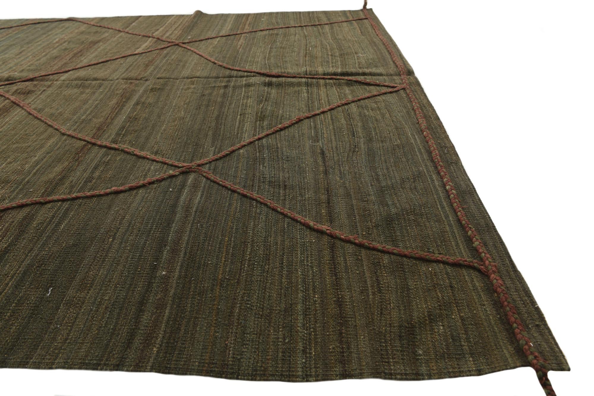 7' x 9' 5 Hand Knotted Moroccan Wool Rug