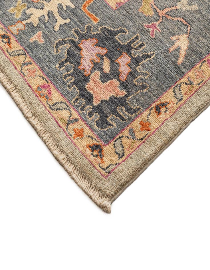 Detail image of 9' x 11' 9  Hand Knotted Oushak Rug