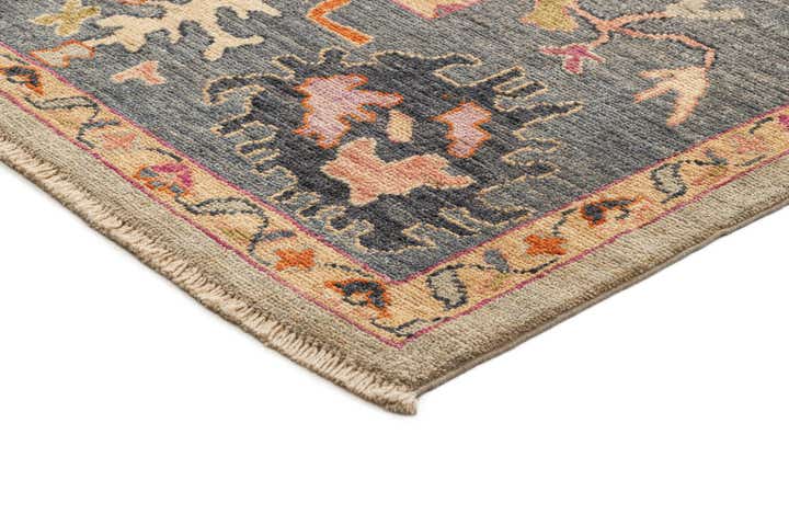 9' x 11' 9 Hand Knotted Oushak Rug