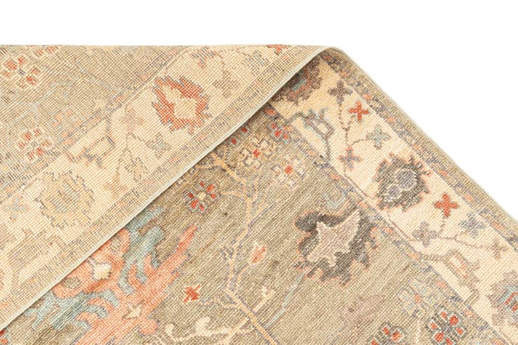 Detail image of 3' 10 x 5' 10 Hand Knotted Oushak Rug