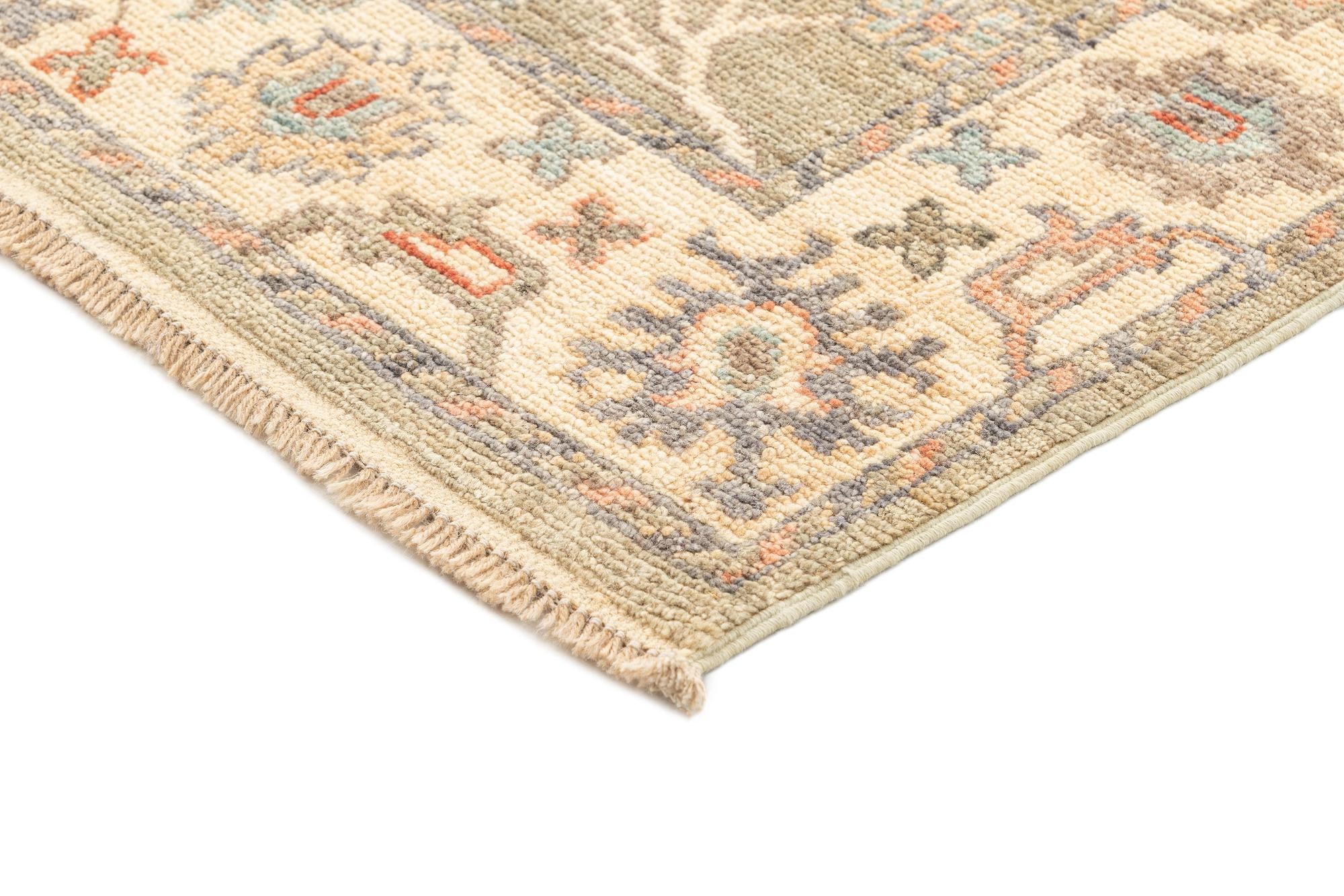 3' 10 x 5' 10 Hand Knotted Oushak Rug