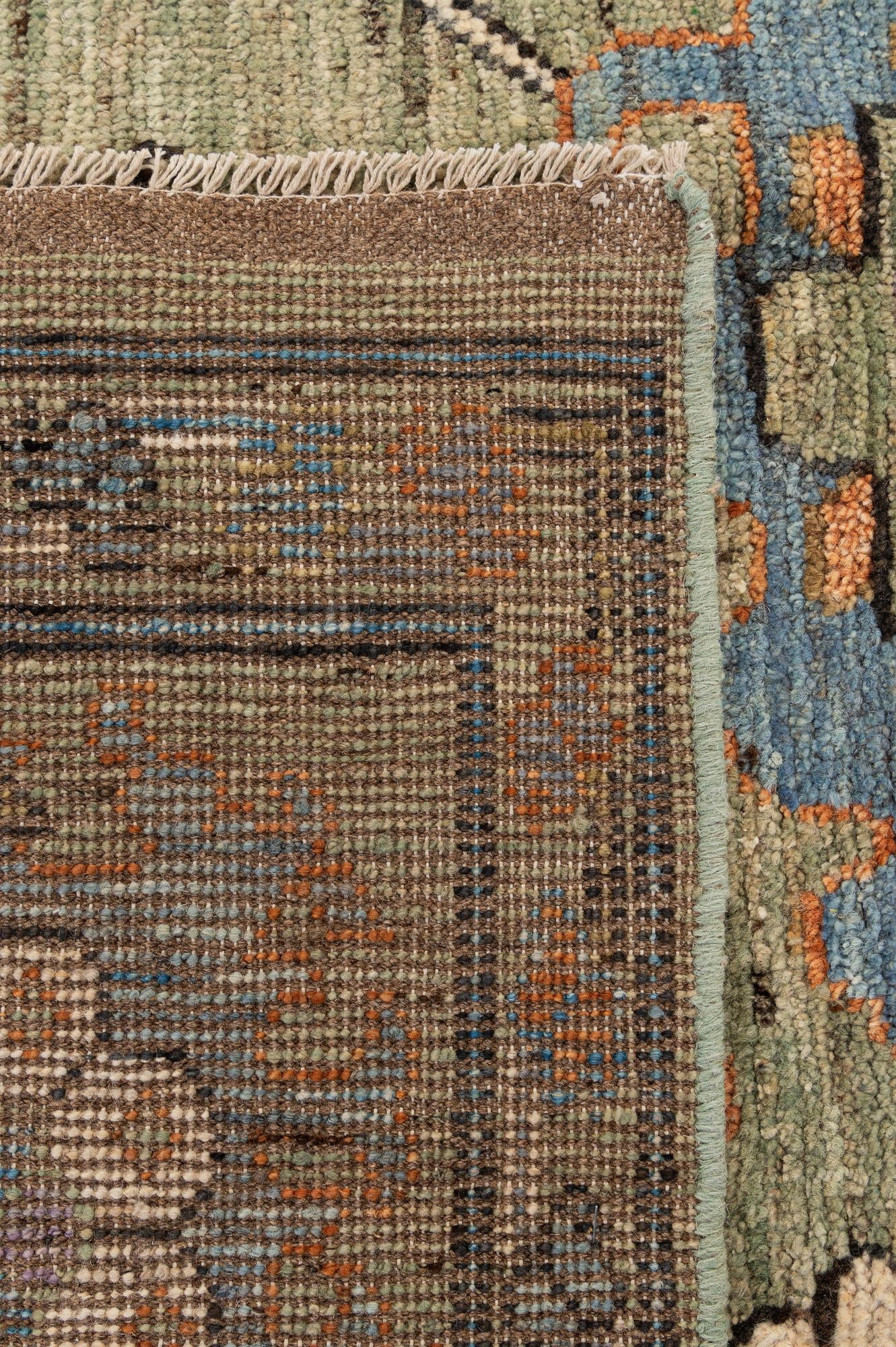 10' 2 x 13' 11 Hand Knotted Oushak Wool Rug