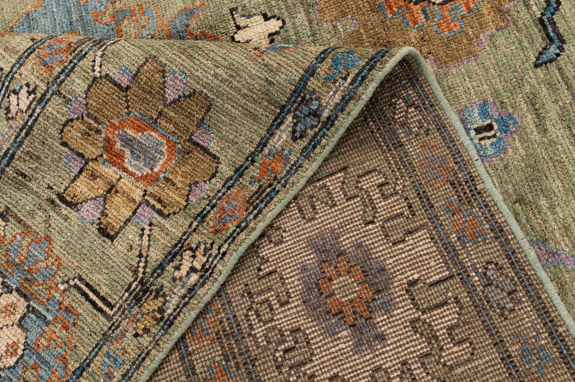 10' 2 x 13' 11 Hand Knotted Oushak Wool Rug