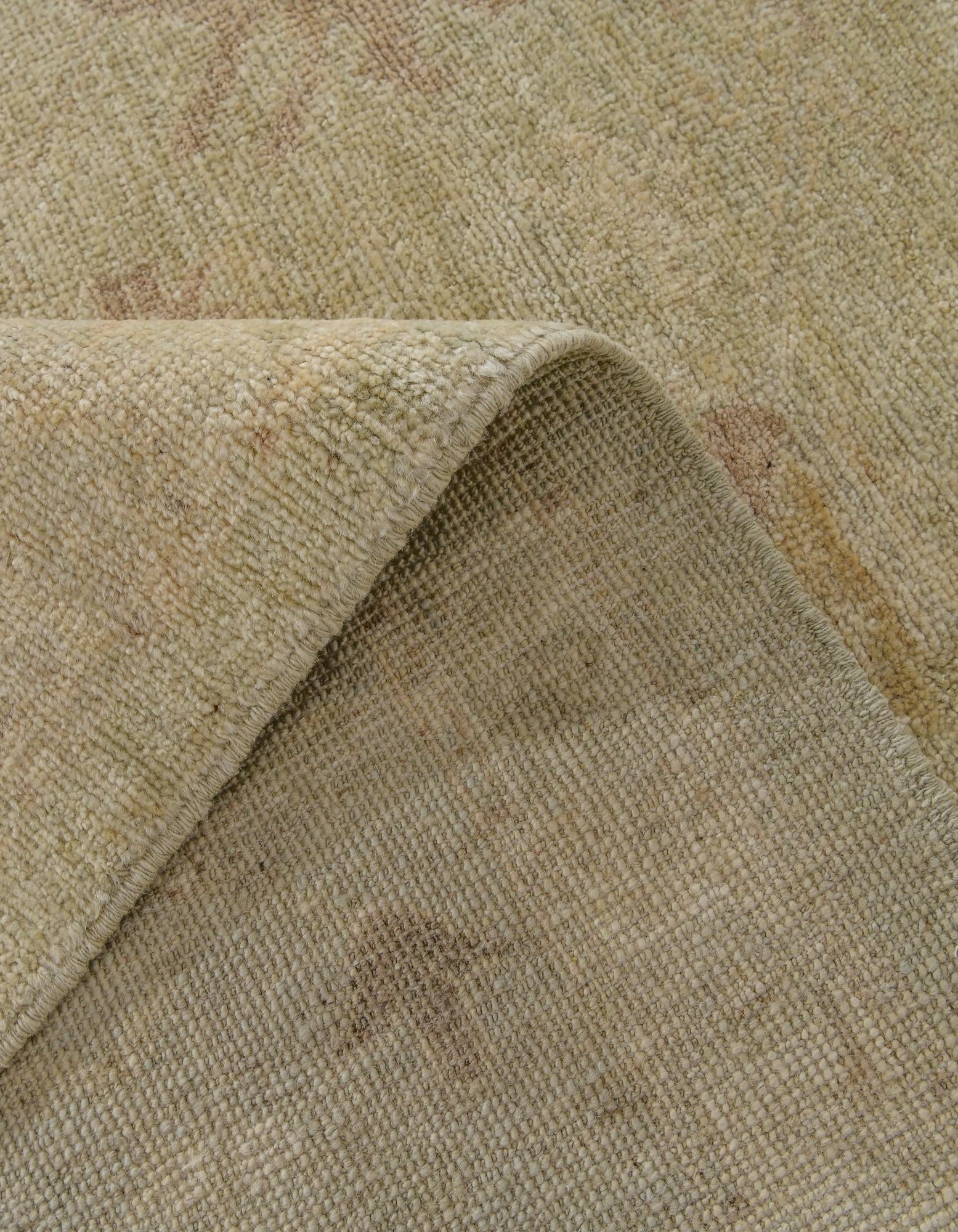 8' 4 x 9' 9 Hand Knotted Oushak Wool Rug