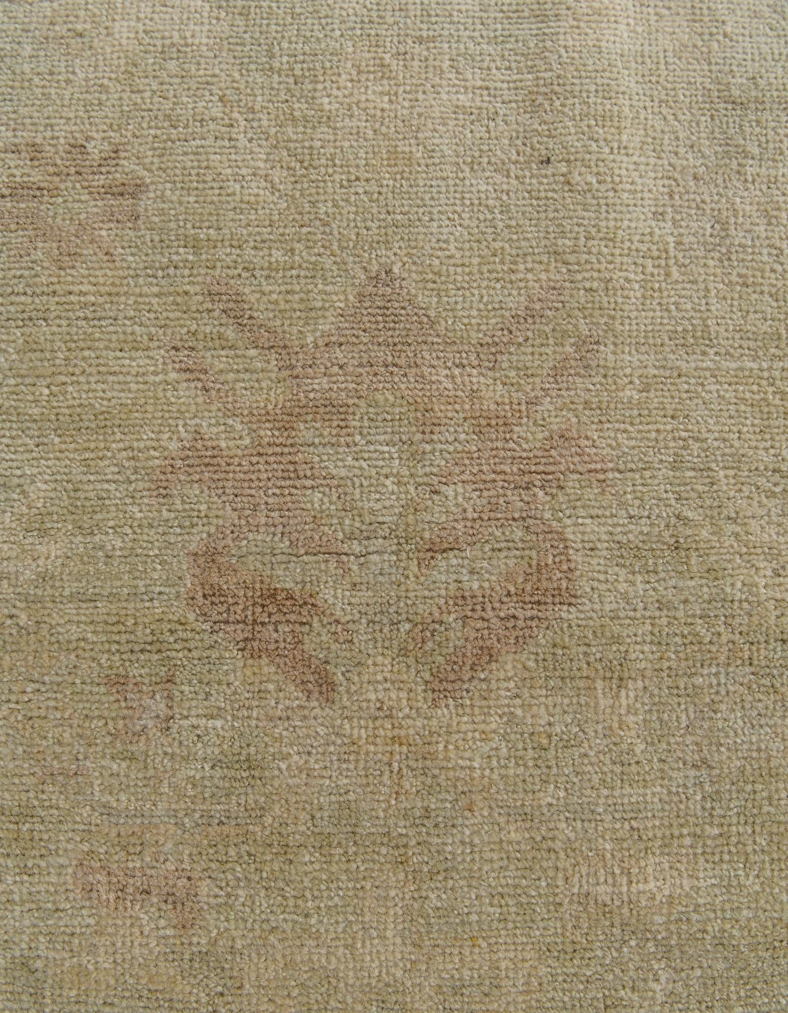 8' 4 x 9' 9 Hand Knotted Oushak Wool Rug