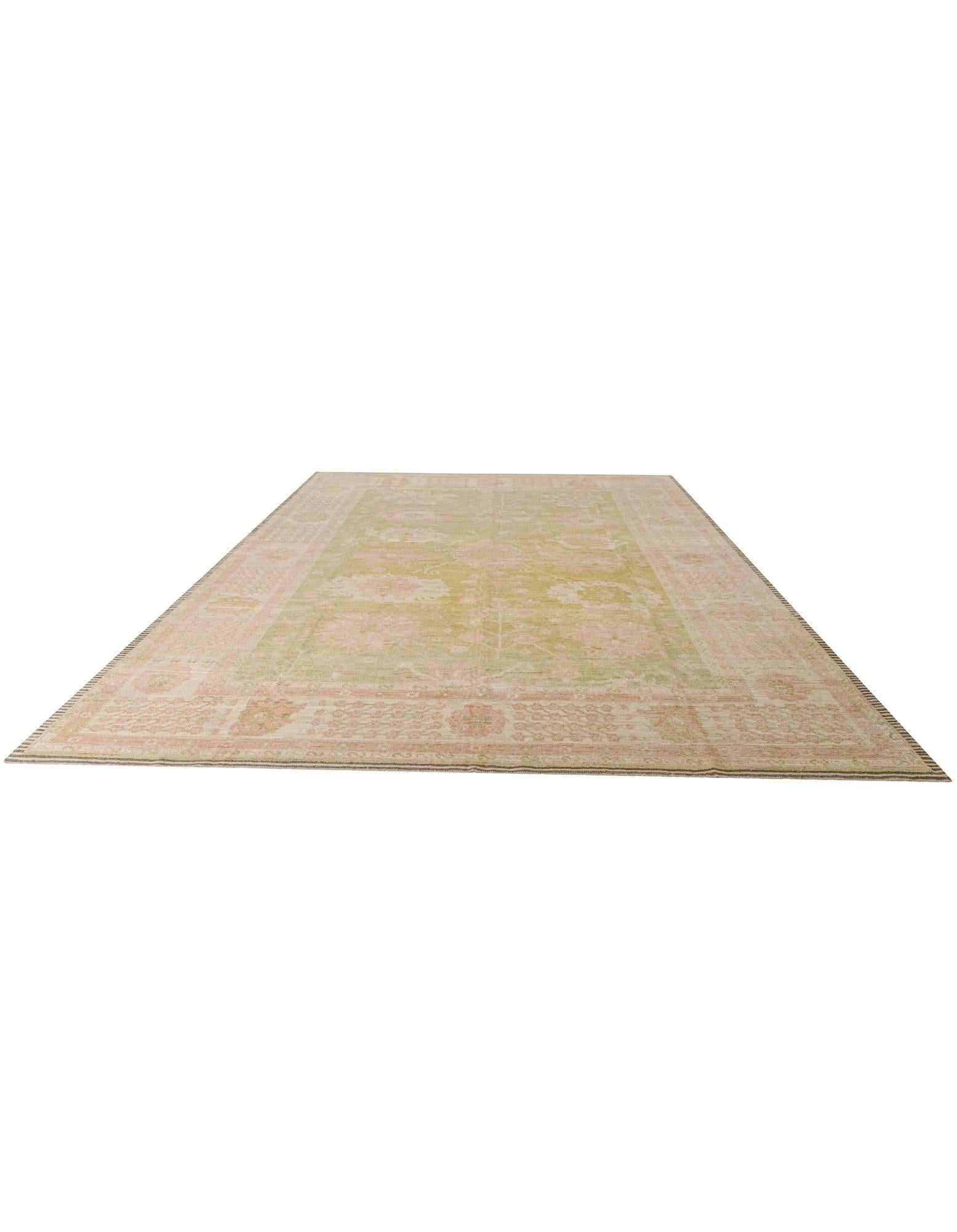 14' 6 x 20' Hand Knotted Oushak Wool Rug