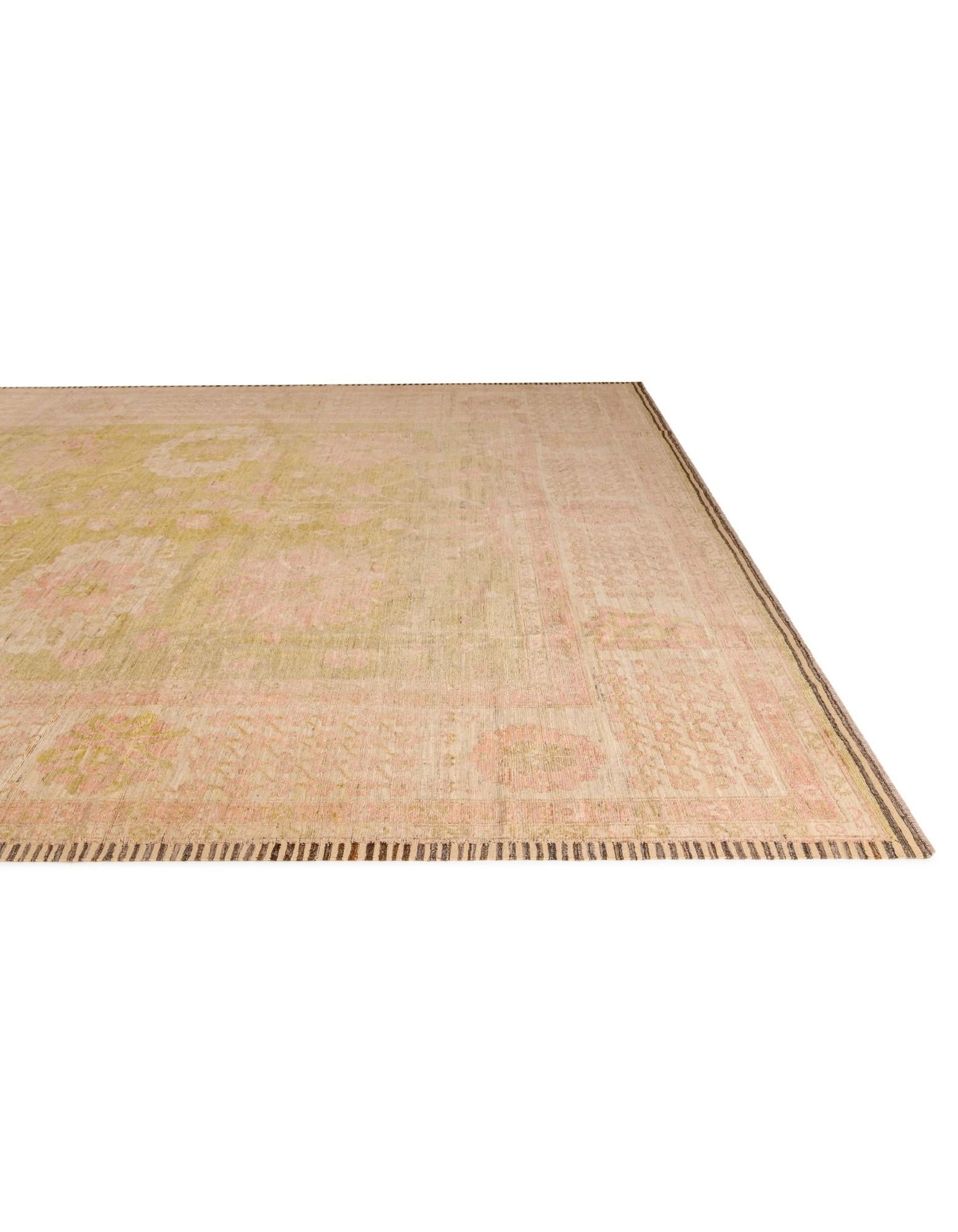 14' 6 x 20' Hand Knotted Oushak Wool Rug