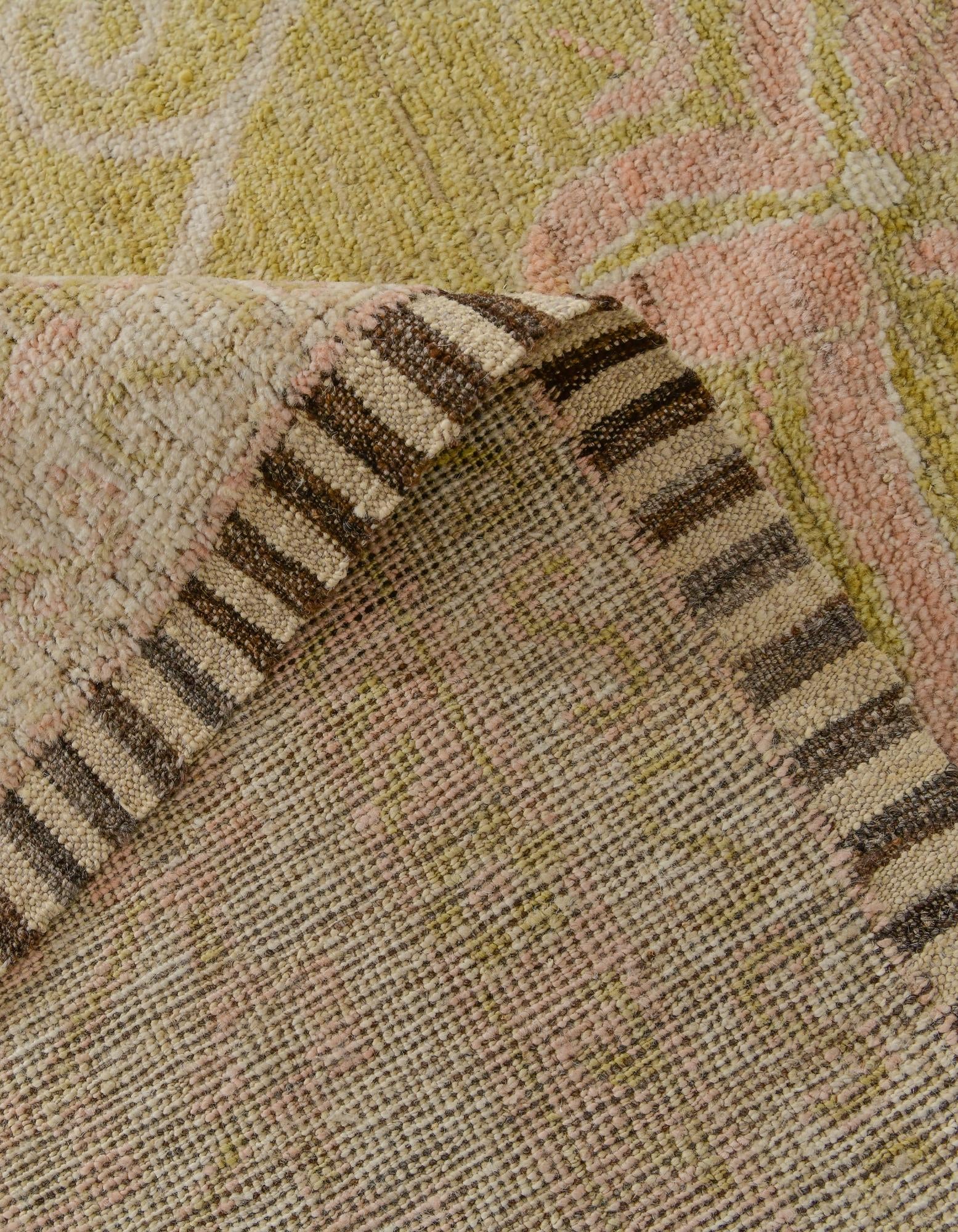 14' 6 x 20' Hand Knotted Oushak Wool Rug