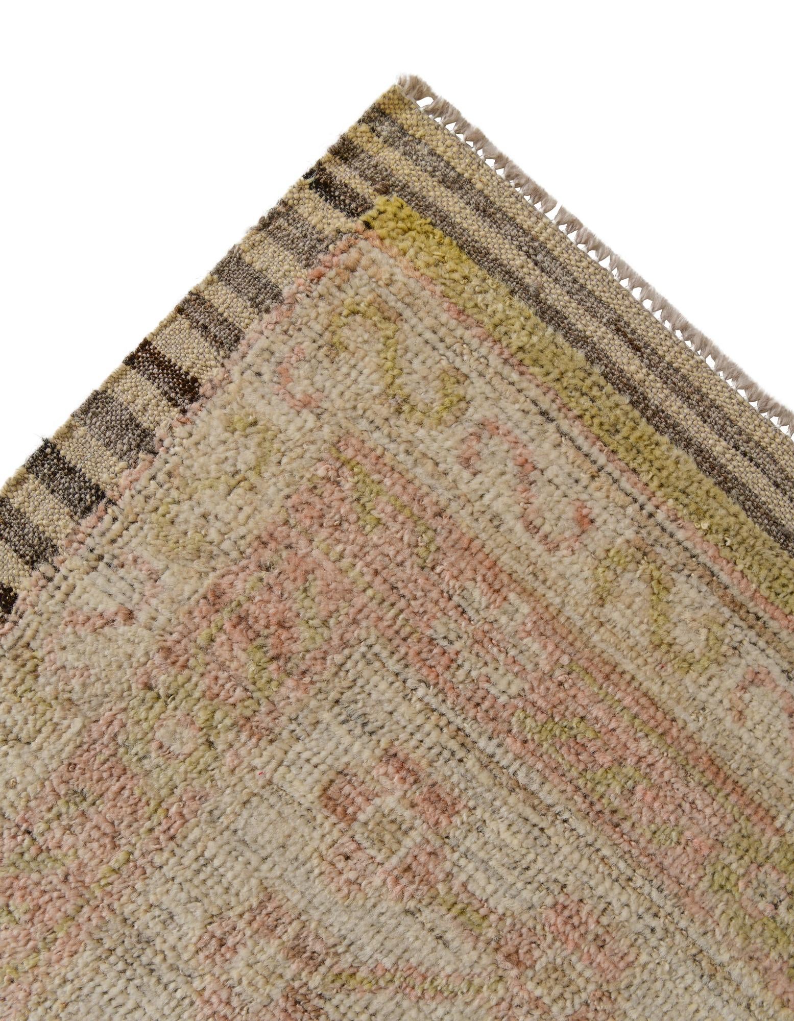 14' 6 x 20' Hand Knotted Oushak Wool Rug