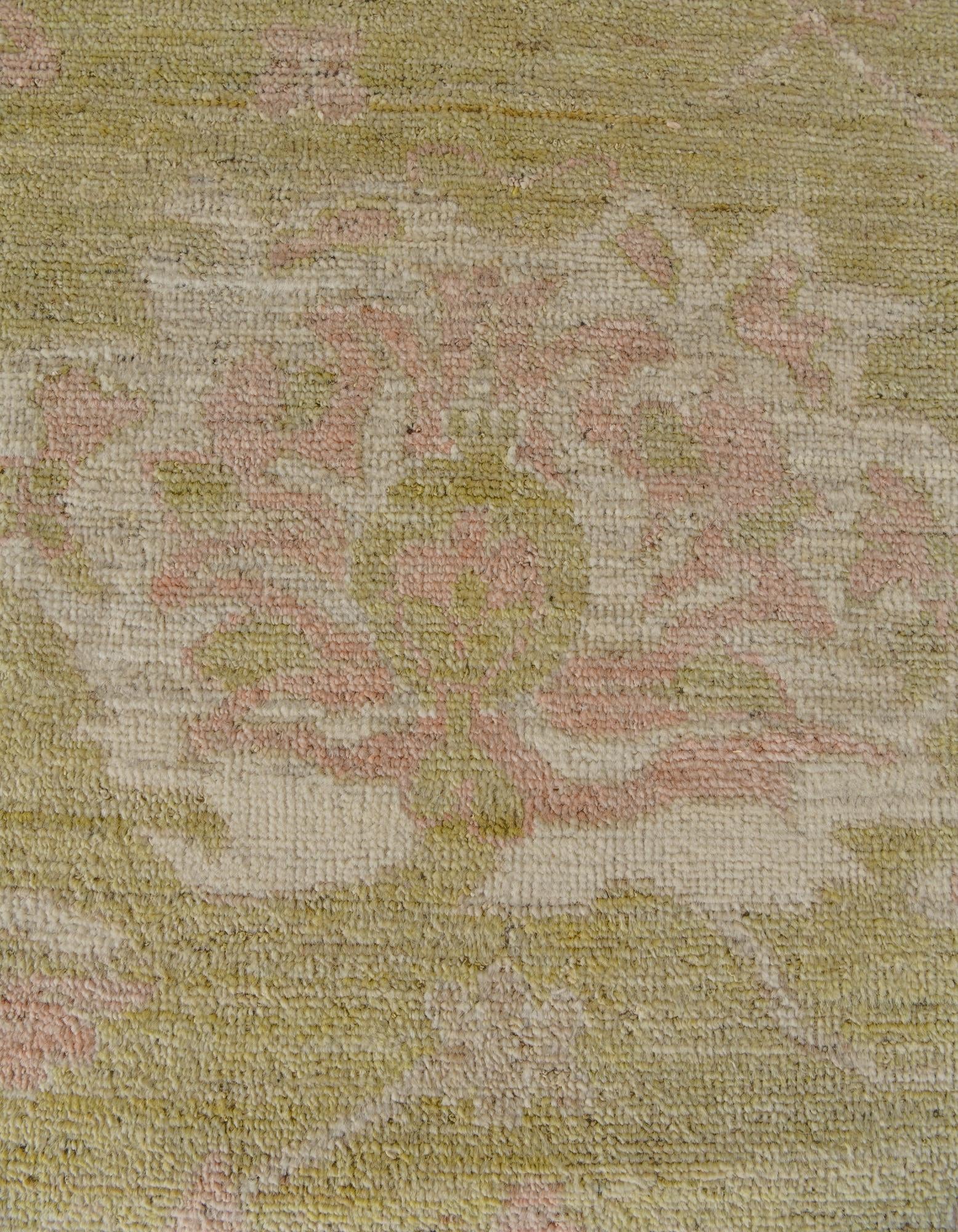 14' 6 x 20' Hand Knotted Oushak Wool Rug
