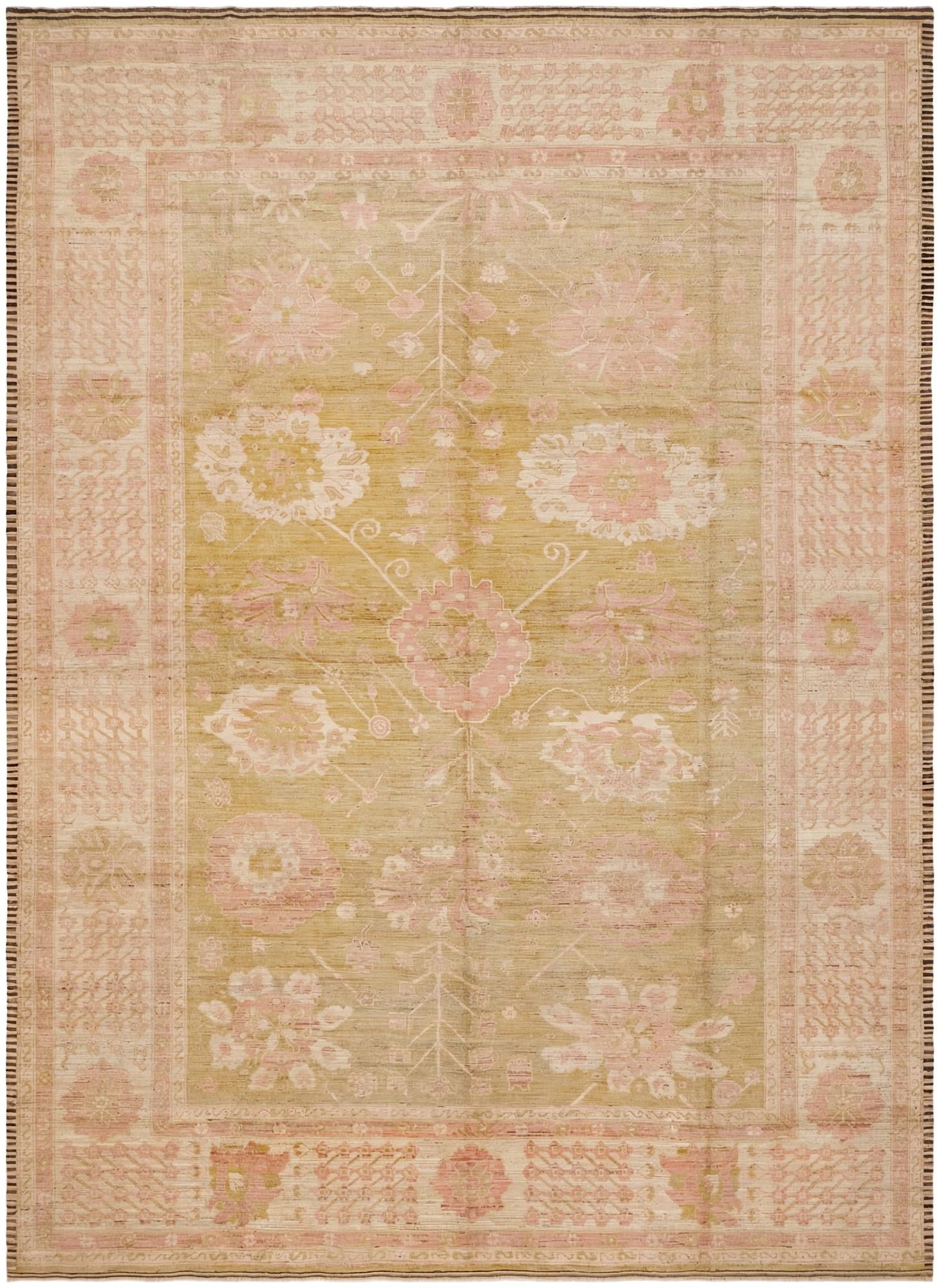 14' 6 x 20' Hand Knotted Oushak Wool Rug