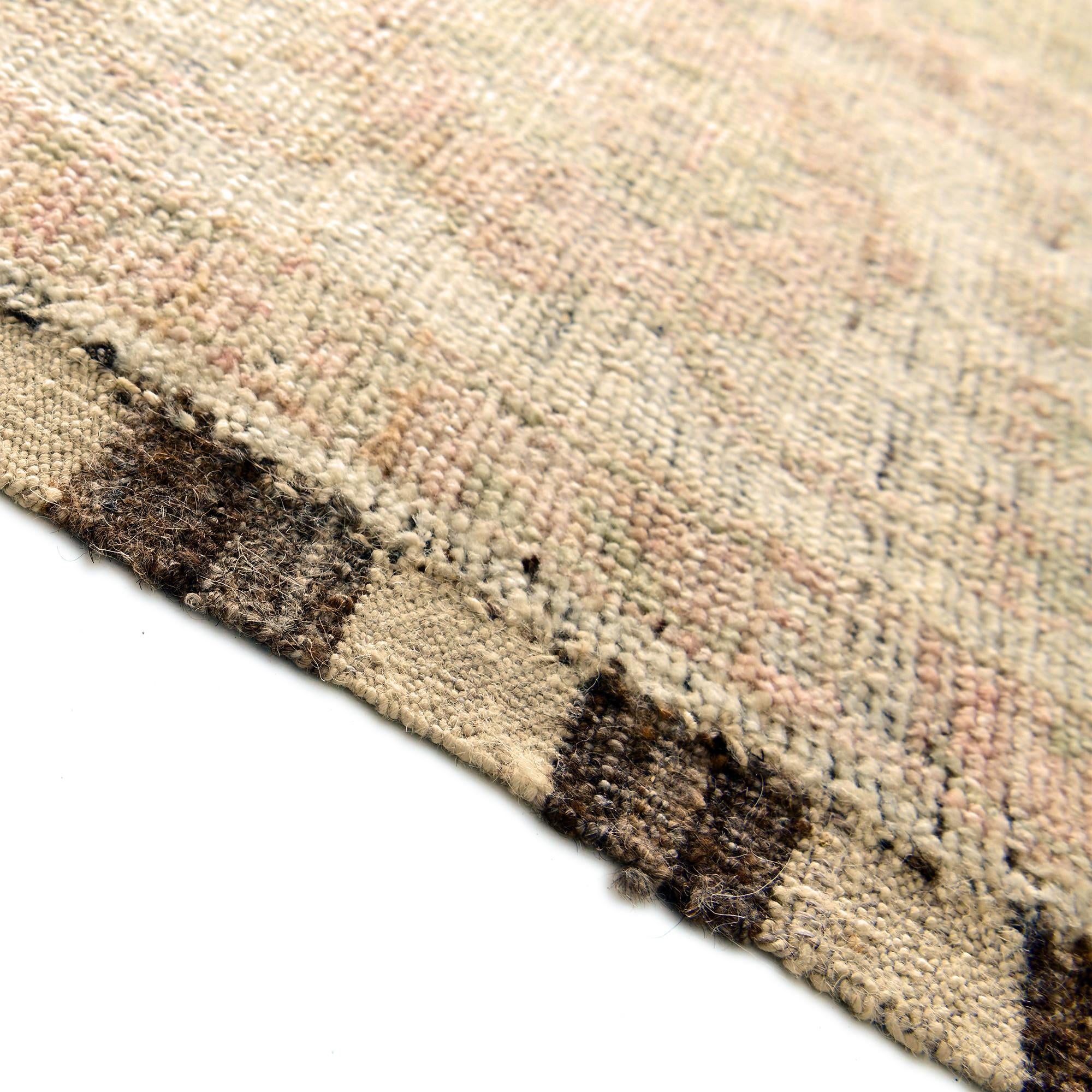 10' 4 x 14' Hand Knotted Oushak Wool Rug