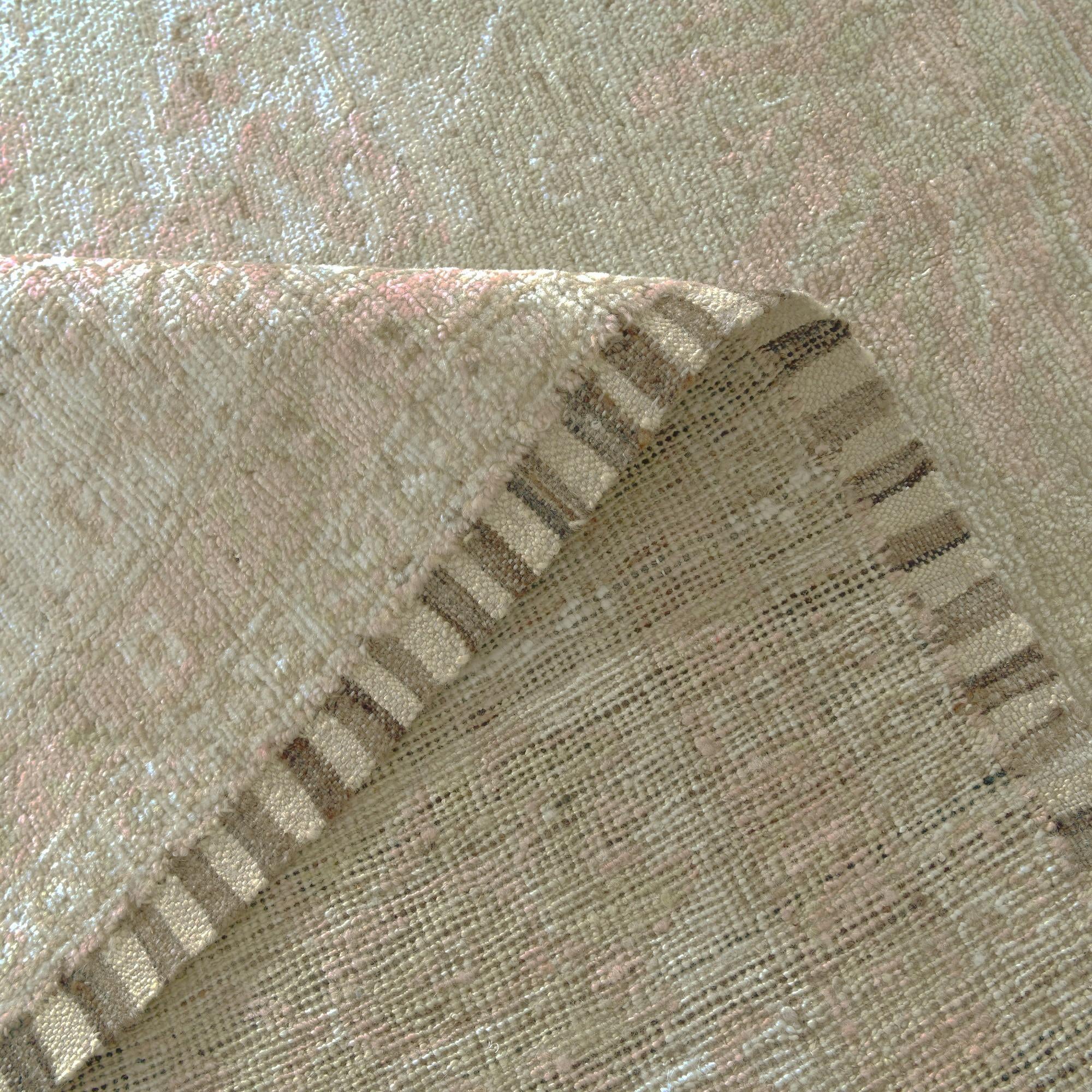 10' 4 x 14' Hand Knotted Oushak Wool Rug