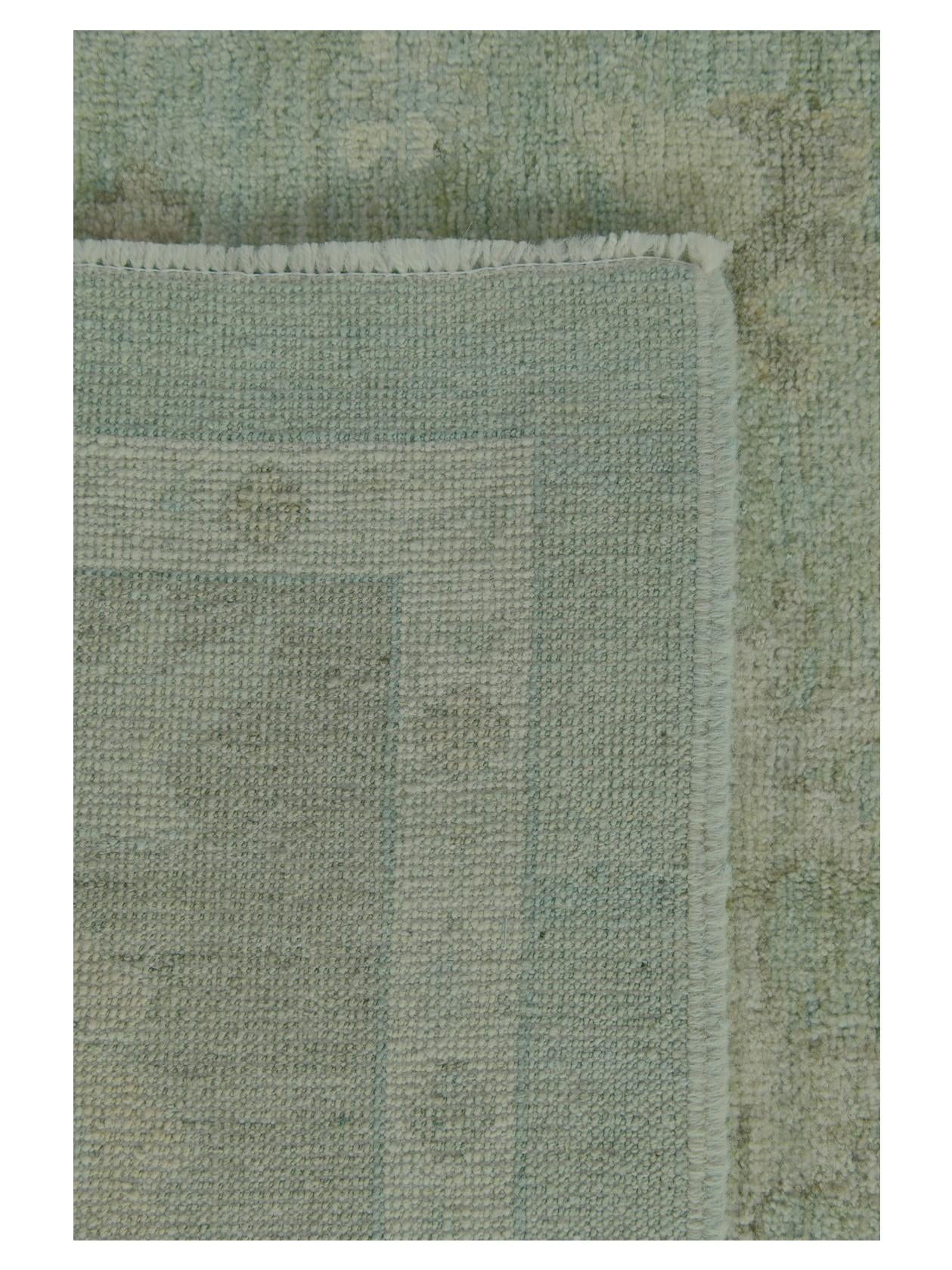 9' 2 x 11' 9 Hand Knotted Oushak Wool Rug