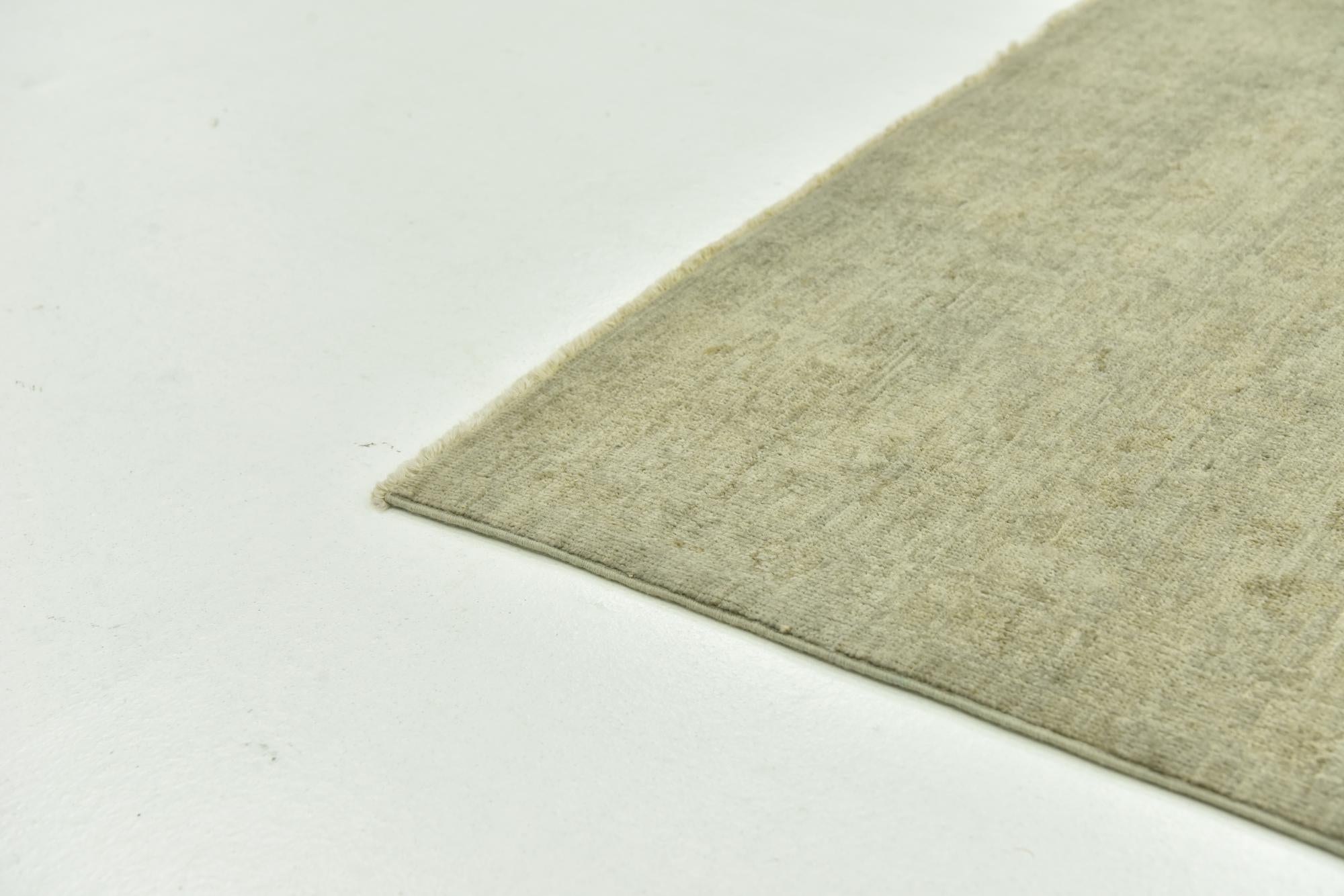 6' 2 x 9' Hand Knotted Over-Dyed Ziegler Rug