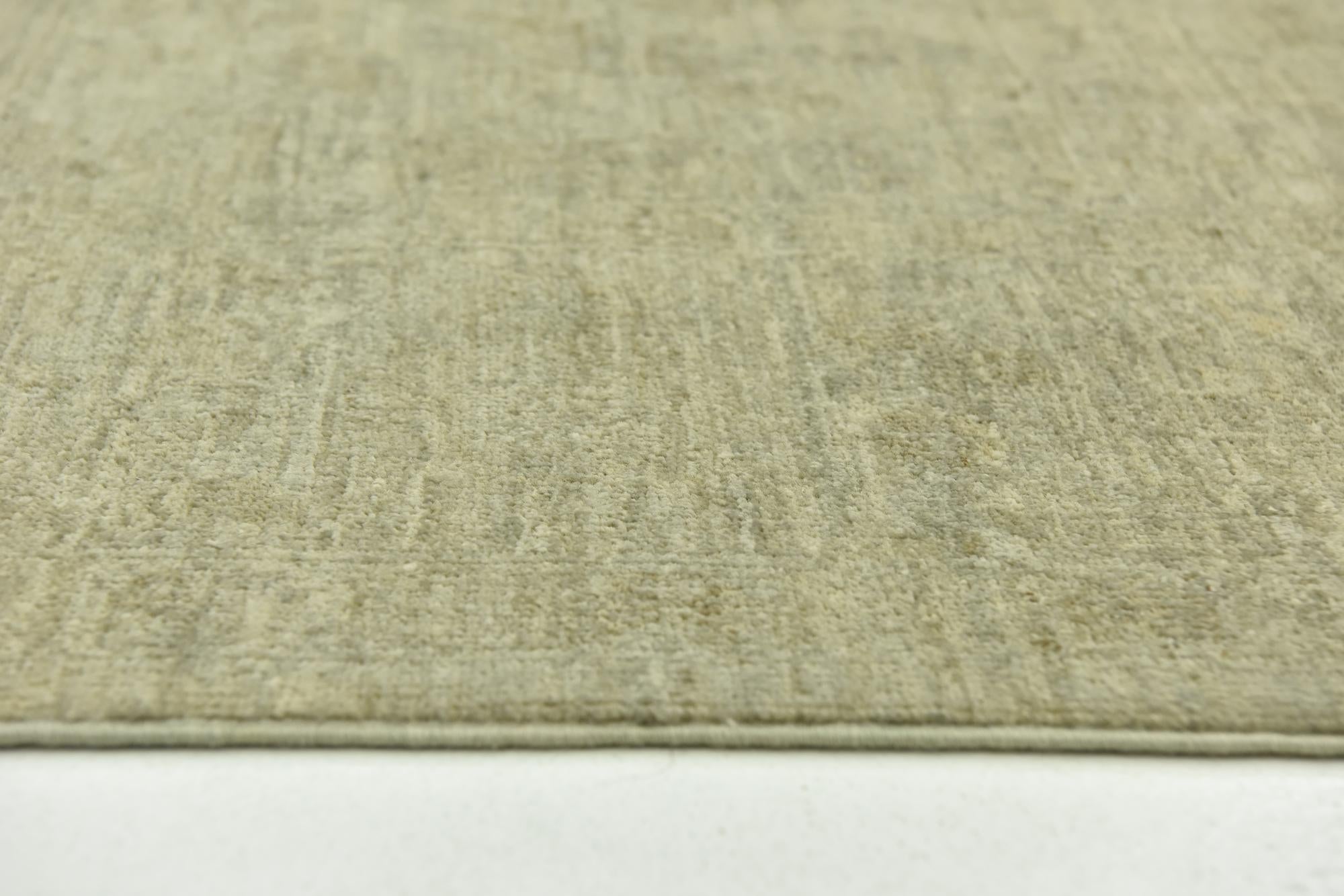6' 2 x 9' Hand Knotted Over-Dyed Ziegler Rug