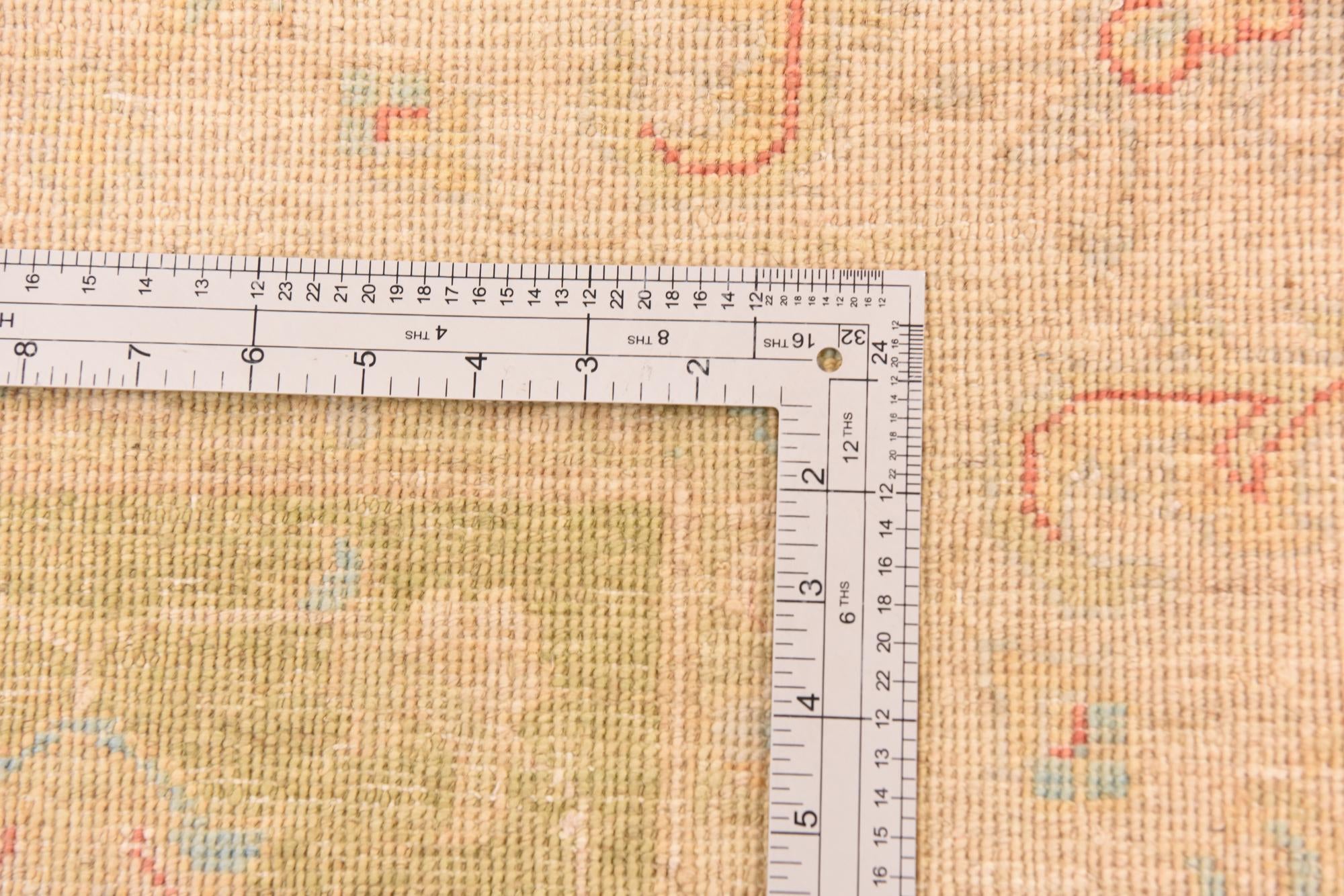 5' 9 x 8' Hand Knotted Peshawar Ziegler Rug
