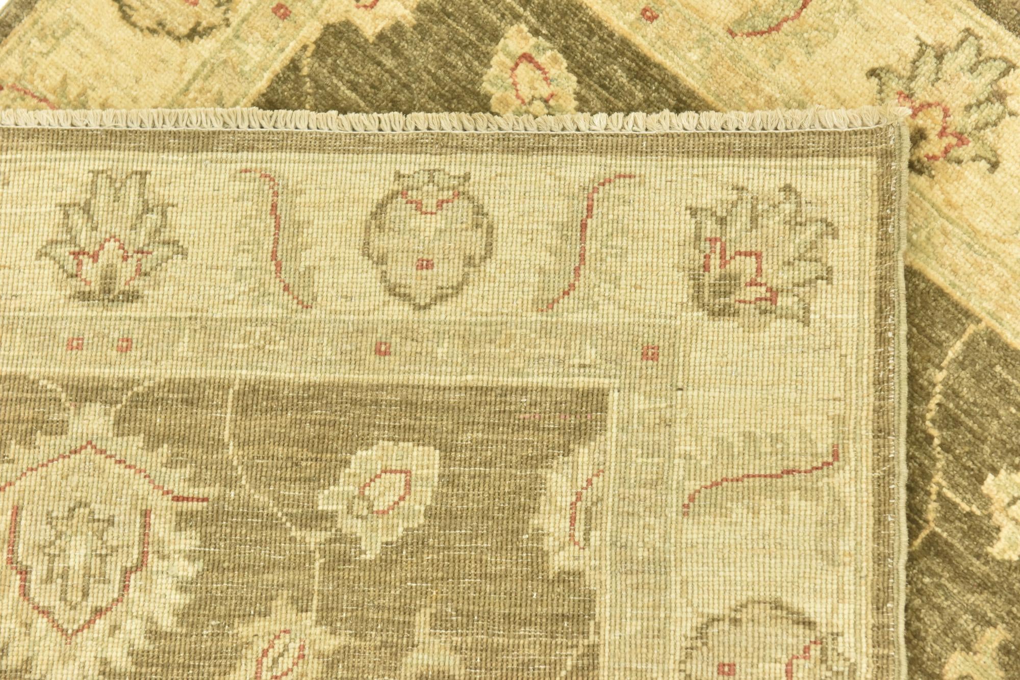 3' x 4' 10 Hand Knotted Peshawar Ziegler Rug