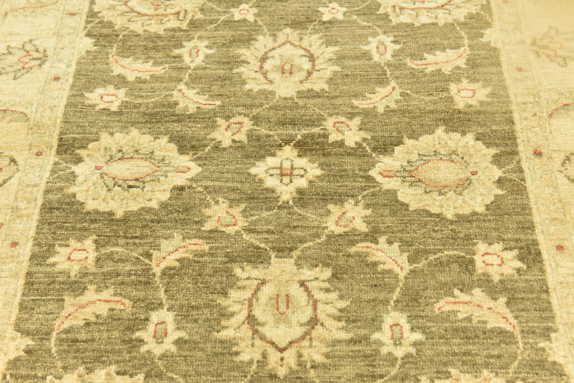 3' x 4' 10 Hand Knotted Peshawar Ziegler Rug