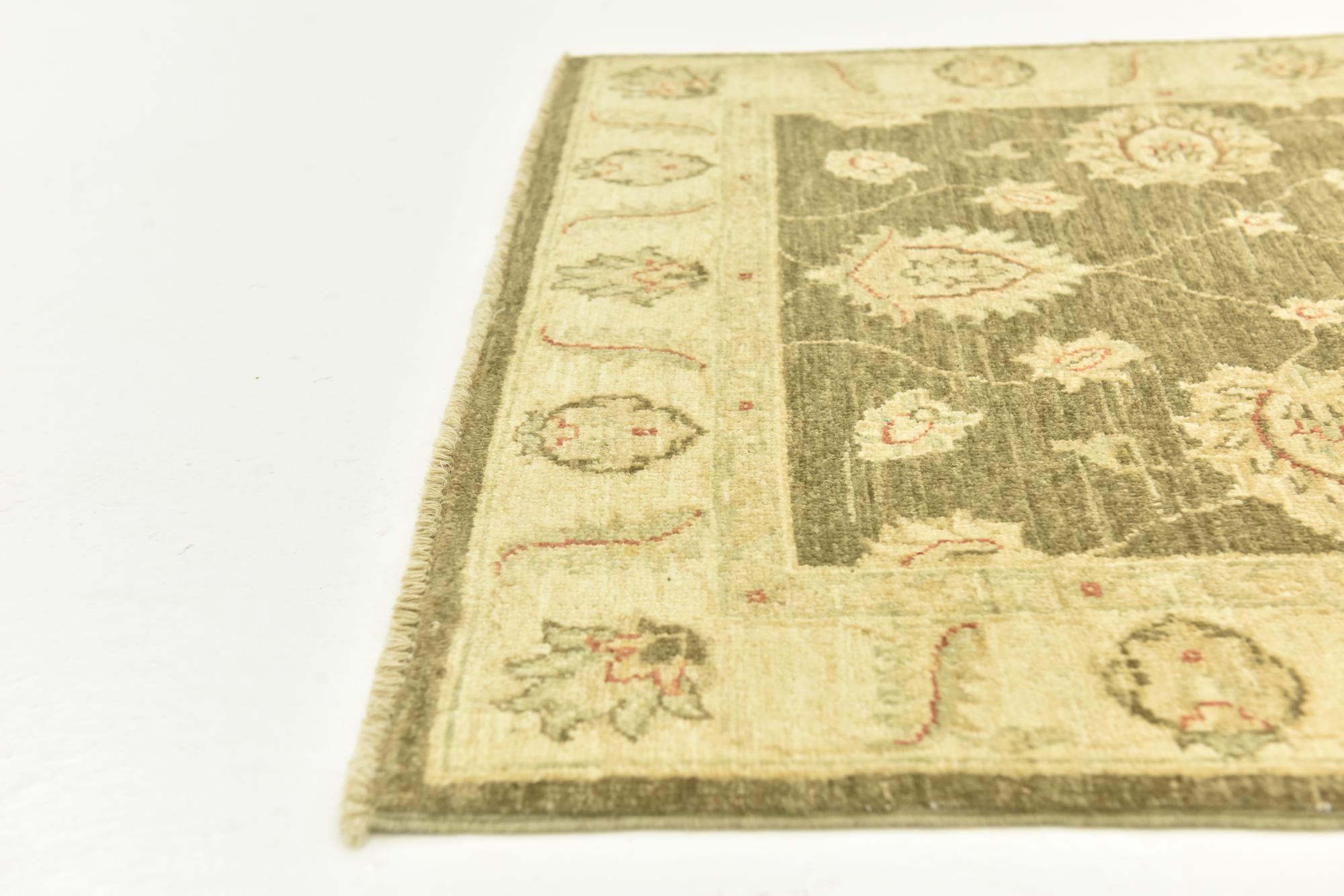 3' x 4' 10 Hand Knotted Peshawar Ziegler Rug