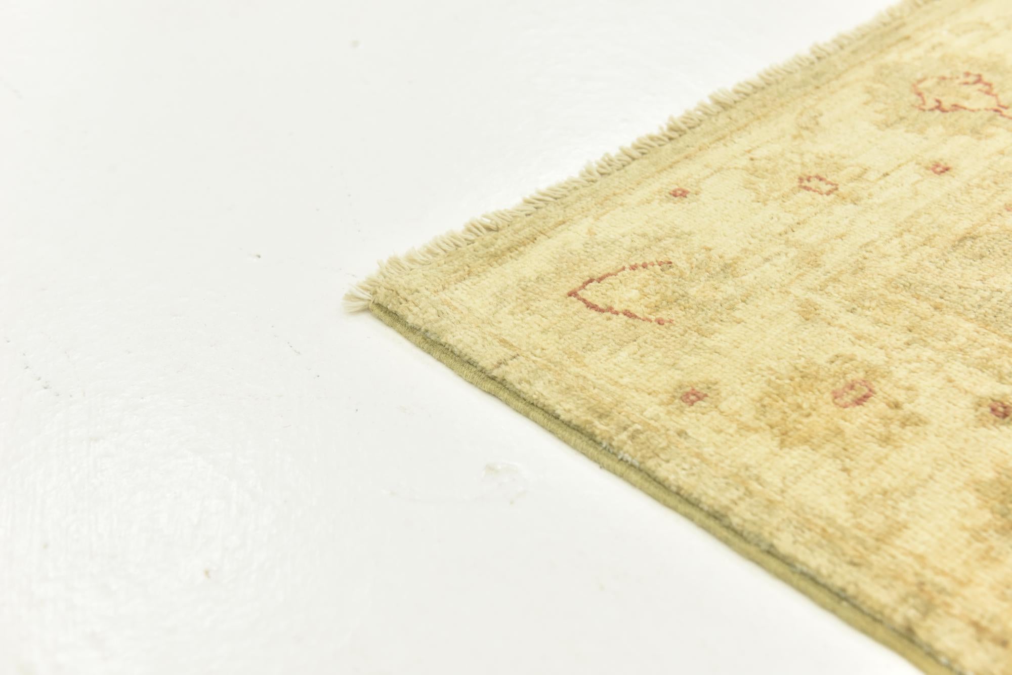 100cm x 150cm Hand Knotted Peshawar Ziegler Rug
