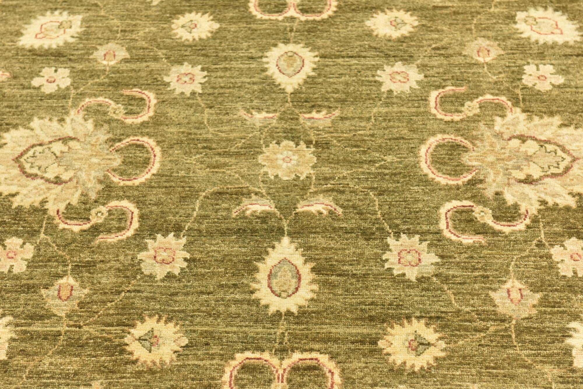 5' 8 x 8' 8 Hand Knotted Peshawar Ziegler Rug