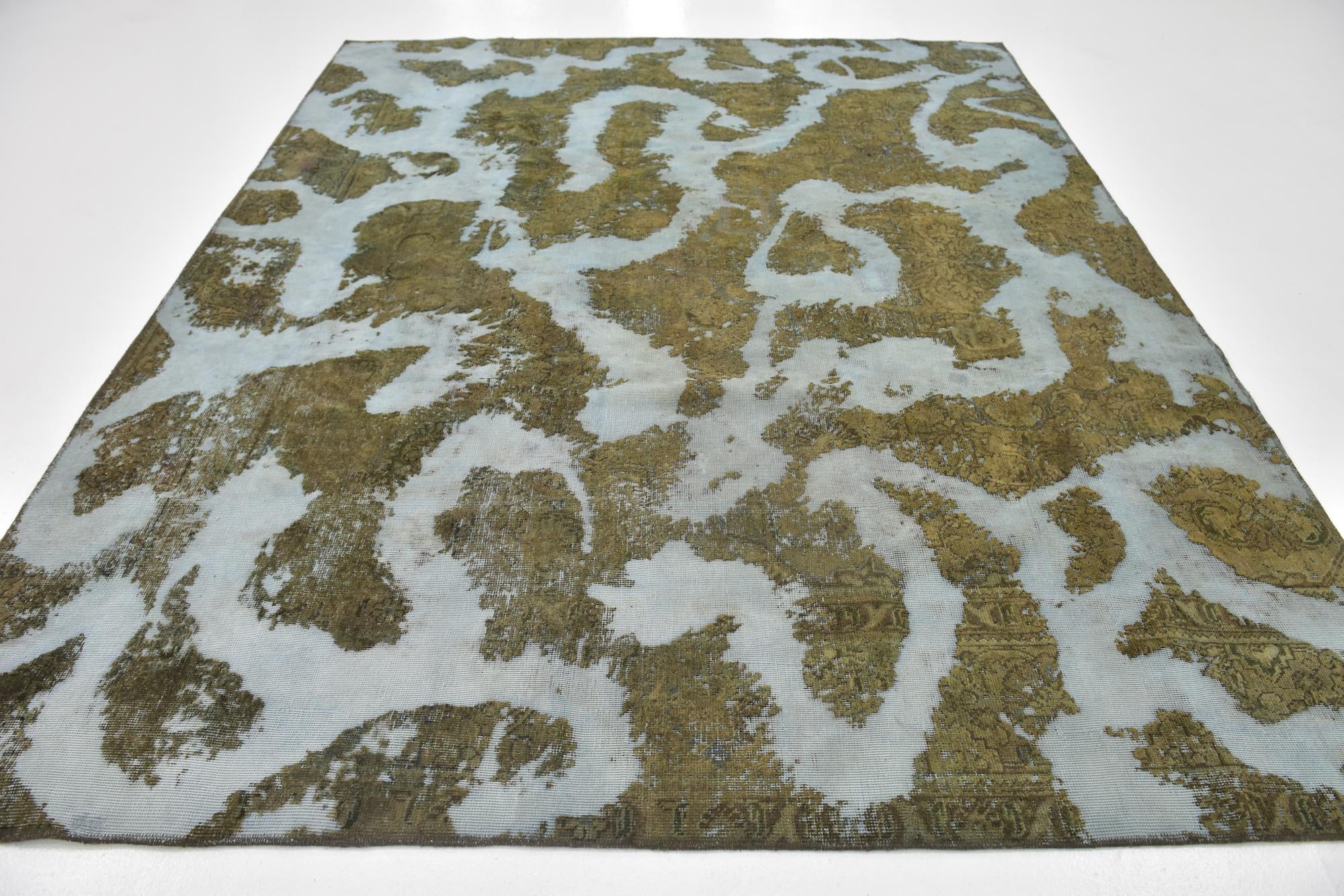 225cm x 280cm anudado a mano Ultra Vintage Alfombra Persa Lana