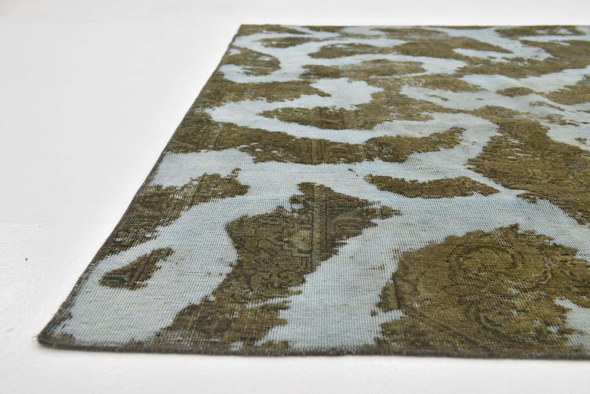225cm x 280cm anudado a mano Ultra Vintage Alfombra Persa Lana