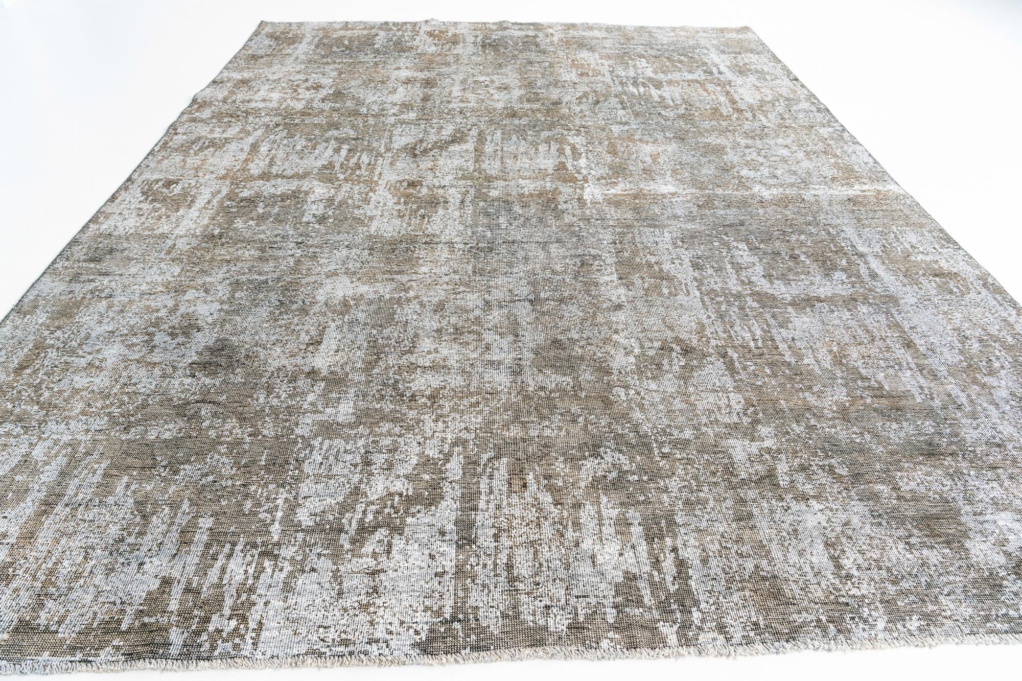 9' 4 x 12' 7 Hand Knotted Ultra Vintage Persian Wool Rug