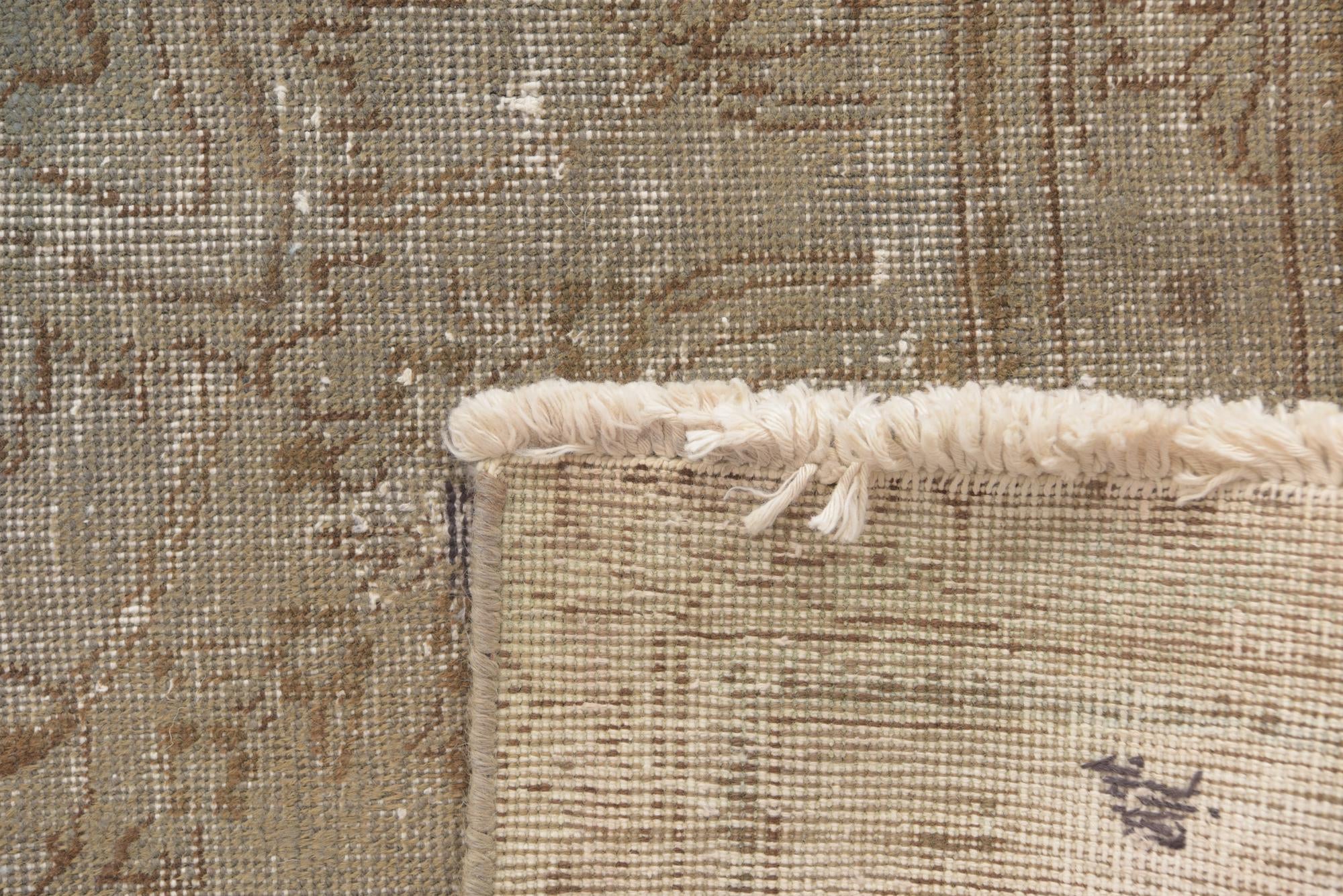 9' 3 x 12' 7 Hand Knotted Ultra Vintage Persian Wool Rug