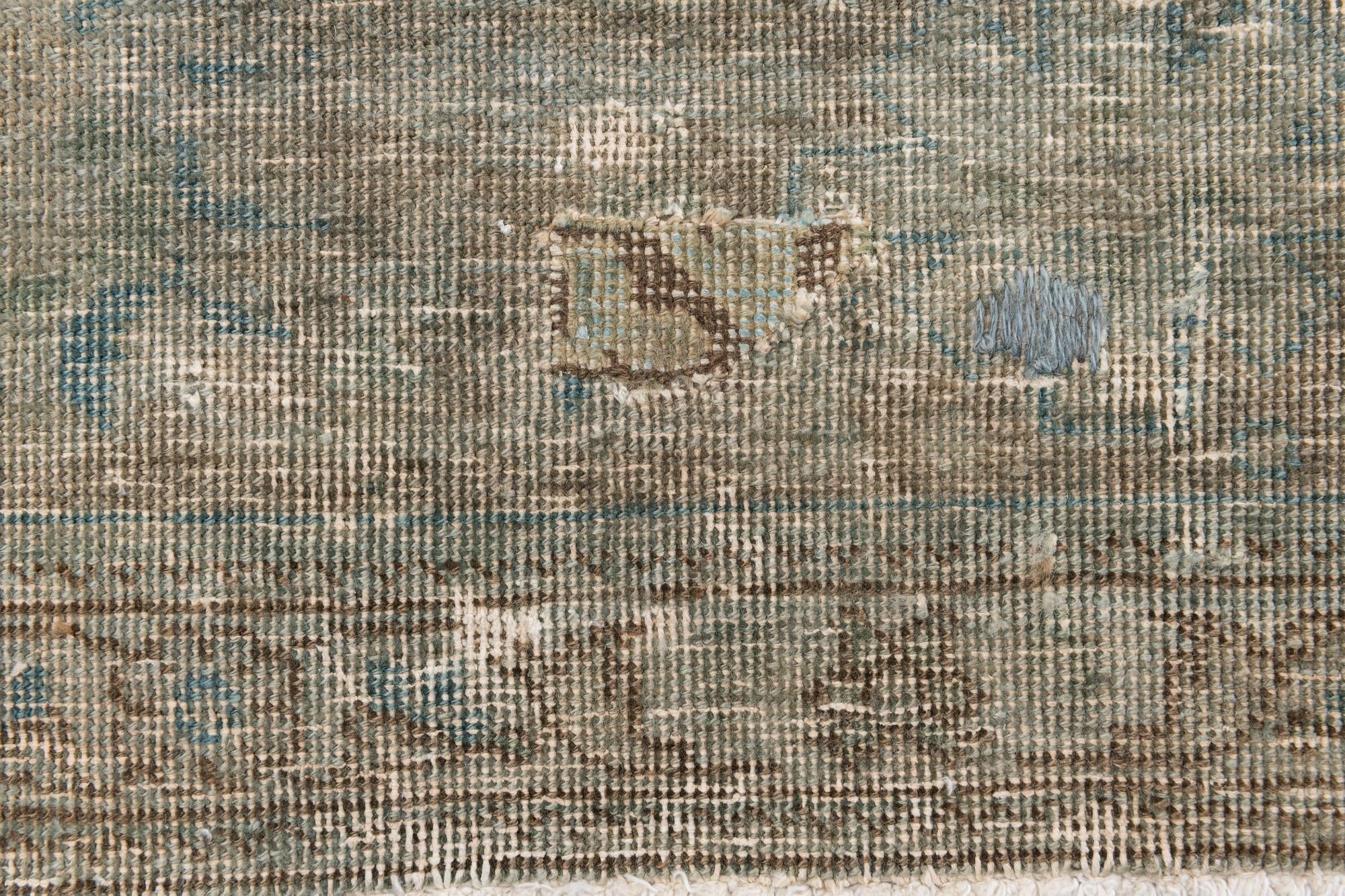 275cm x 375cm Hand Knotted Ultra Vintage Persian Wool Rug