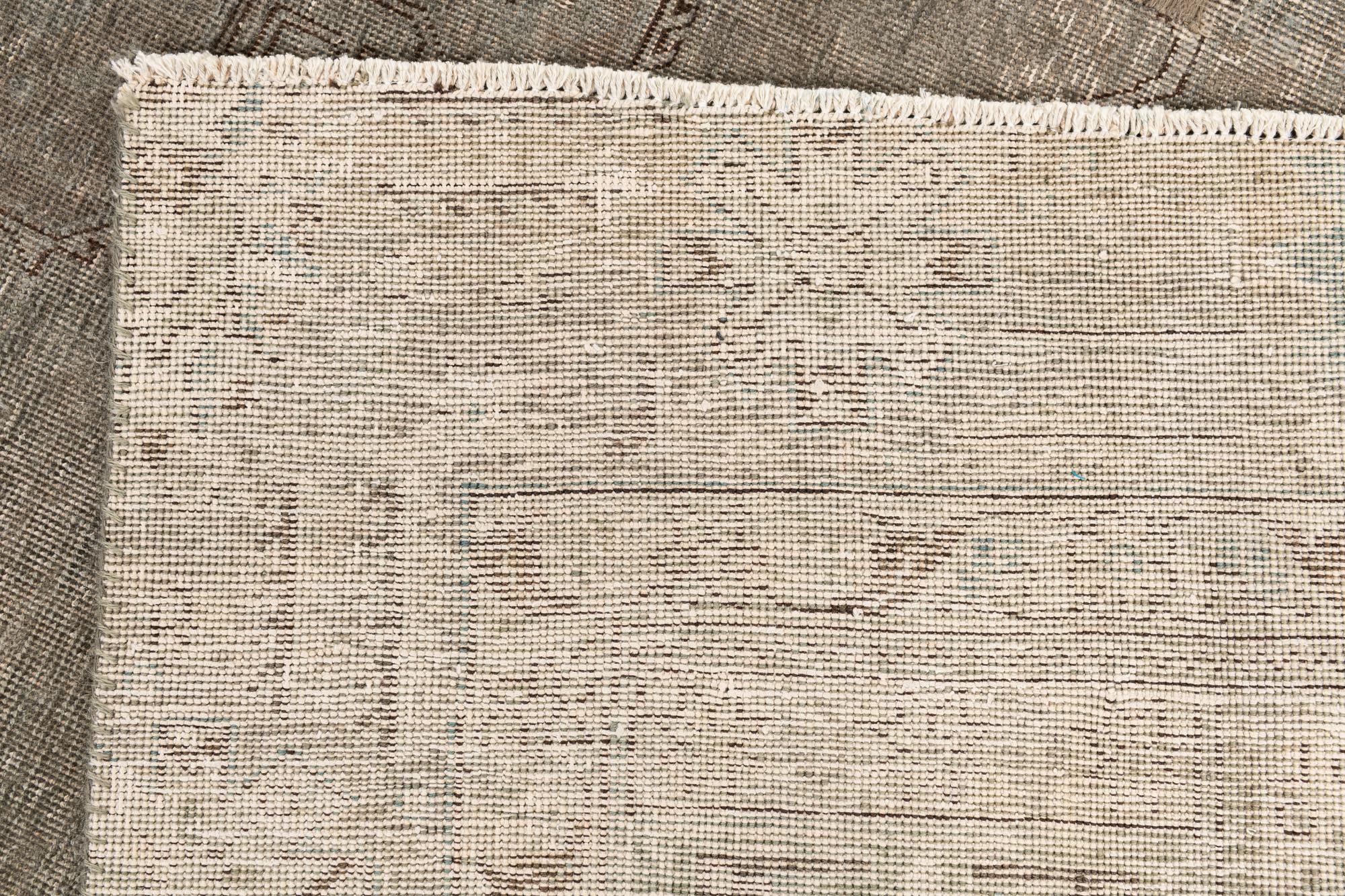 275cm x 375cm Hand Knotted Ultra Vintage Persian Wool Rug
